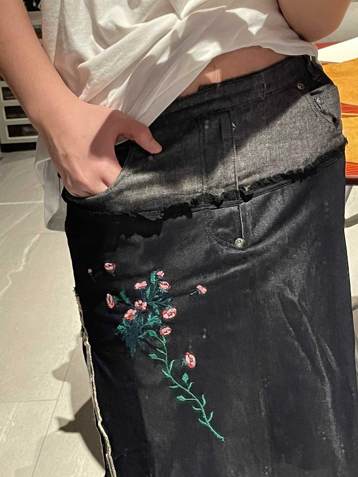 Other Men's Archive Denim Skirt Size US 40 / EU 56 - 6 Thumbnail