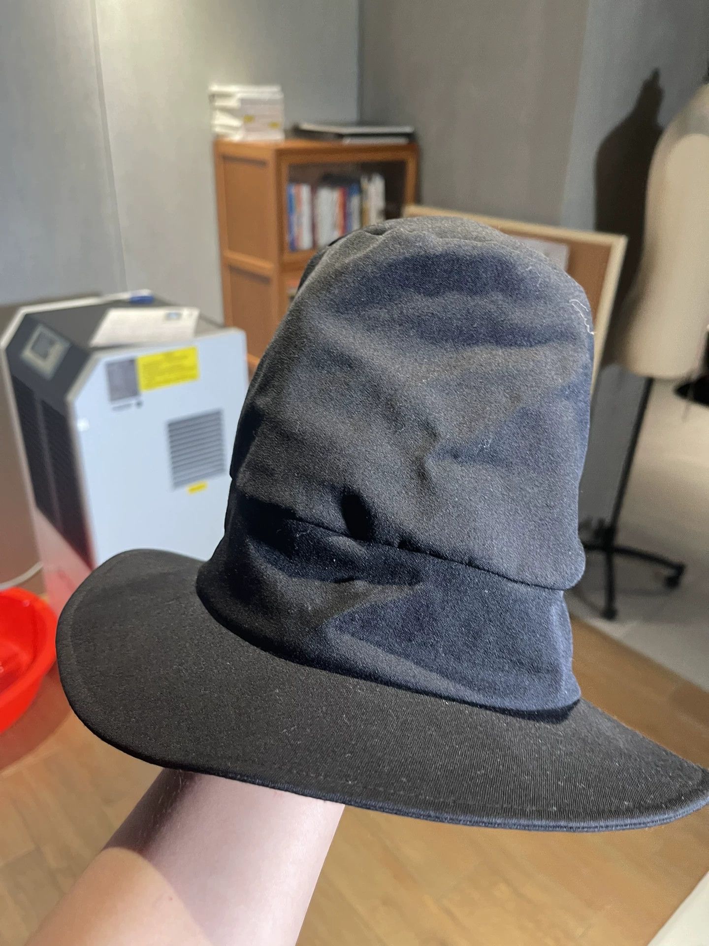 Yohji Yamamoto Yohji Yamamoto Main Line Black Wool Hat Size ONE SIZE - 3 Thumbnail