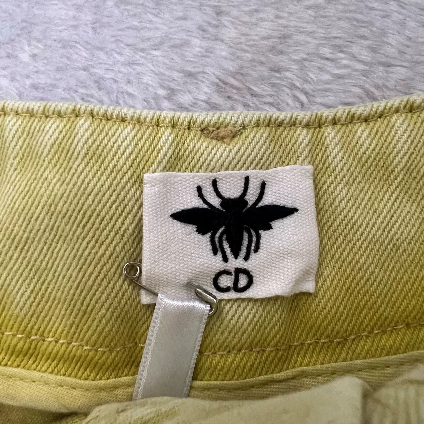Dior Dior Yellow Belt Denim Shorts Size 36" / US 14 / IT 50 - 3 Thumbnail