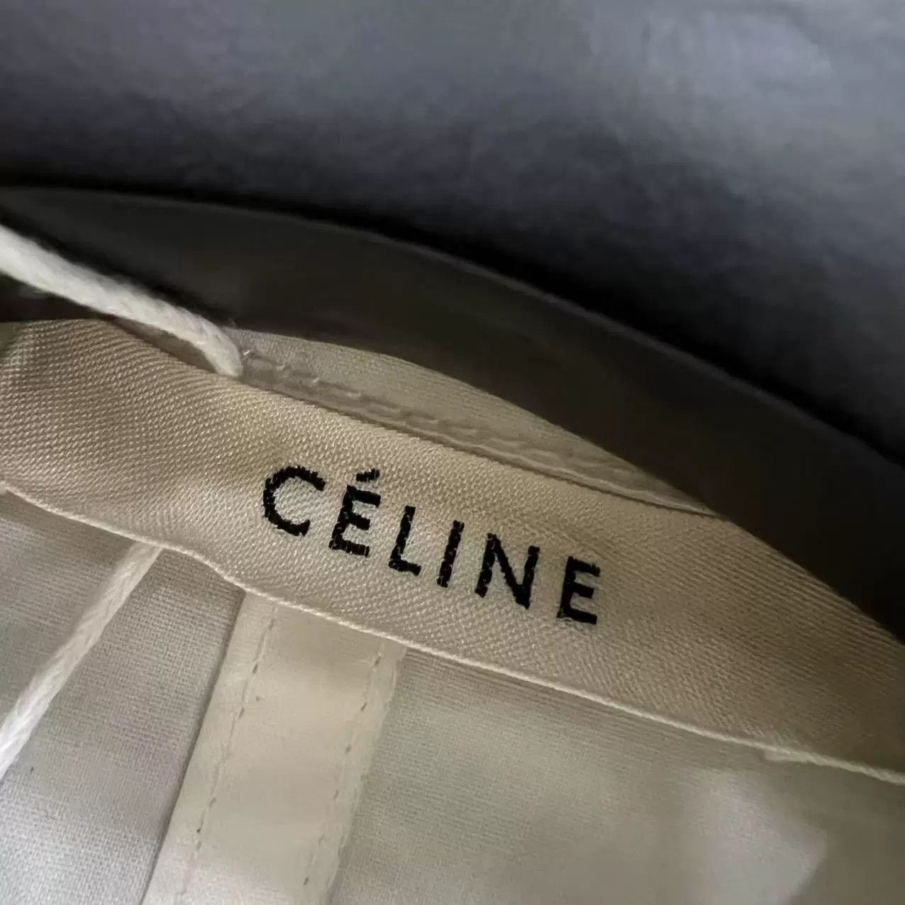 Celine CELINE White Short-Sleeve Shirt Size XXS / US 00 / IT 34 - 3 Thumbnail