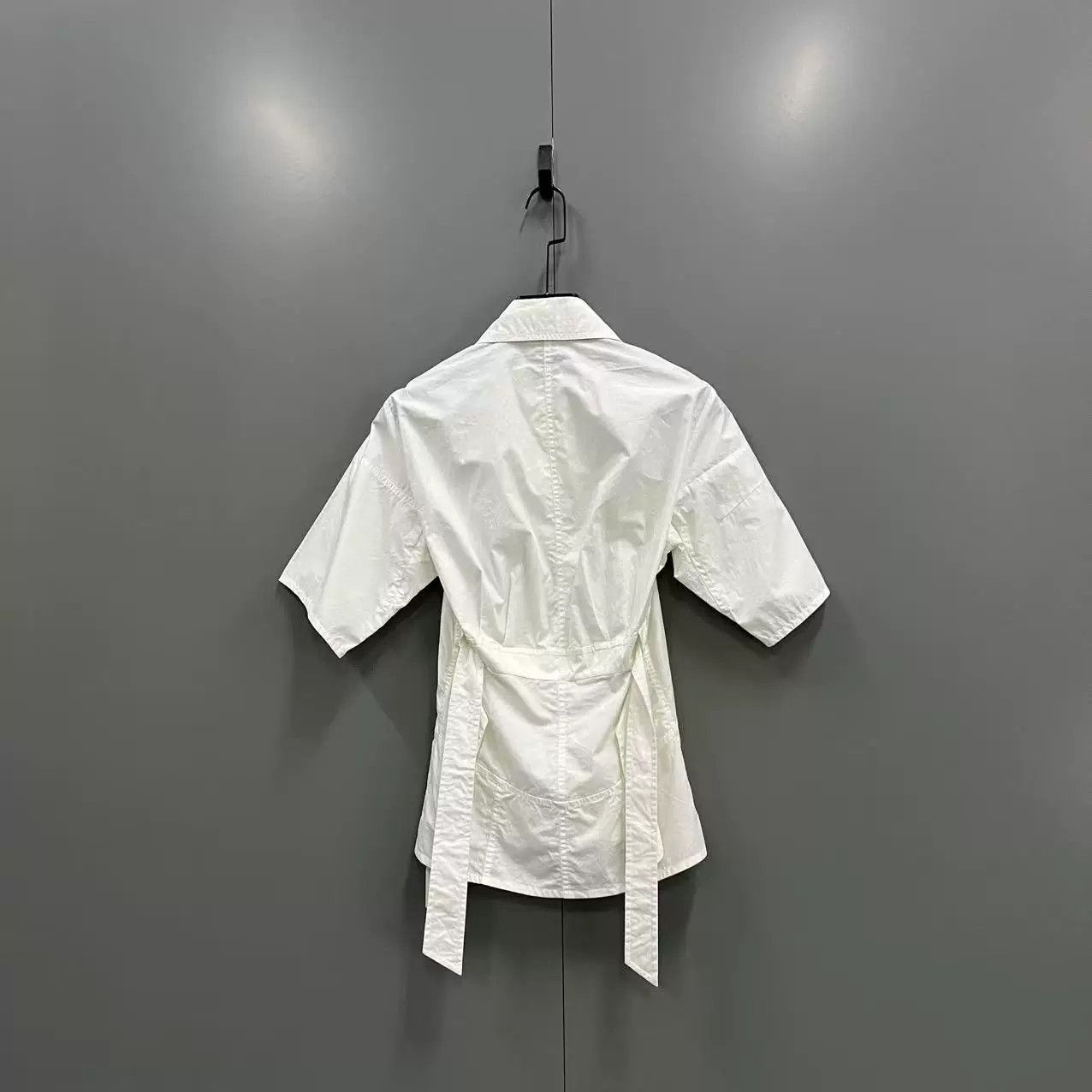 Celine CELINE White Short-Sleeve Shirt Size XXS / US 00 / IT 34 - 2 Thumbnail
