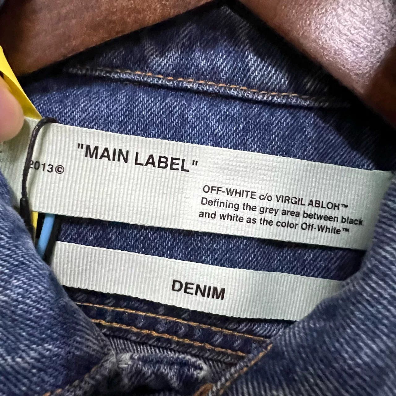Off-White OFF-WHITE Blue Denim Jacket Size XS / US 0-2 / IT 36-38 - 3 Thumbnail