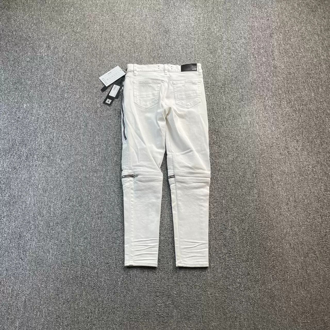 Amiri AMIRI White Zipper Jeans Size 26" / US 2 / IT 38 - 4 Thumbnail