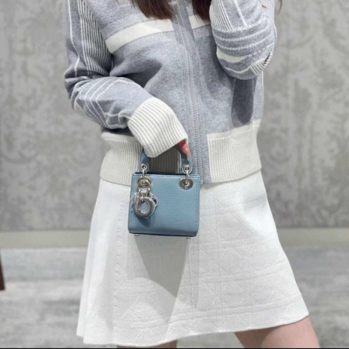 Dior Dior Quilted Knit Skirt Size 38" / US 16 / IT 52 - 8 Thumbnail