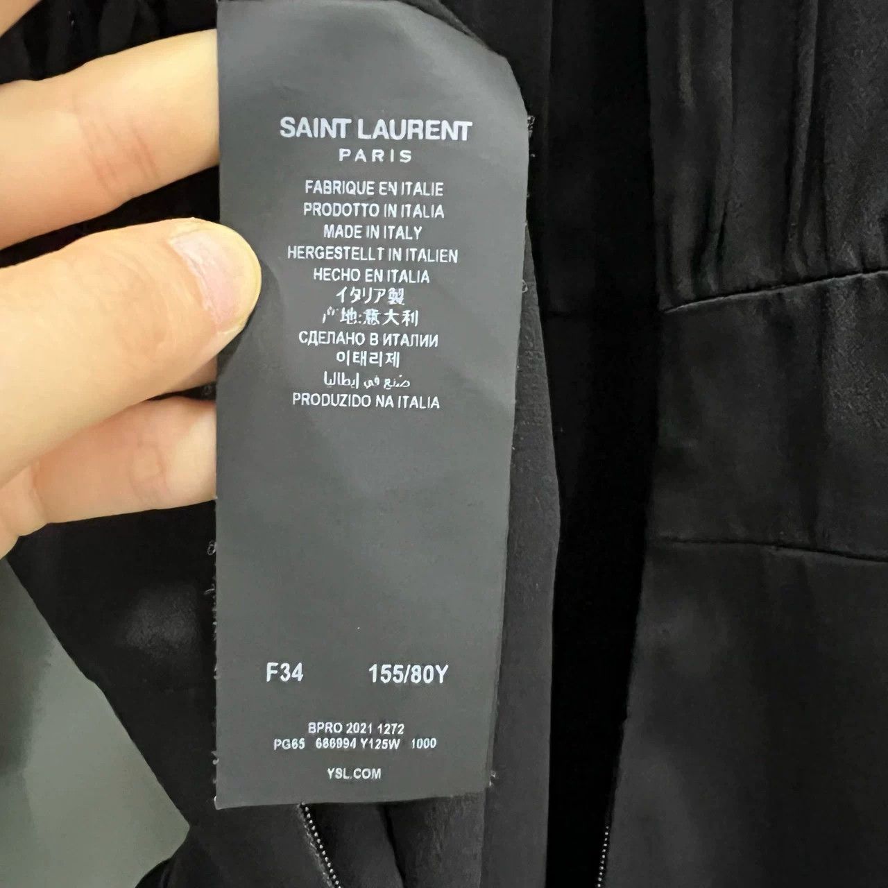 Saint Laurent Paris Saint Laurent SLP Black V-neck Bodysuit Size 34" / US 12 / IT 48 - 3 Thumbnail