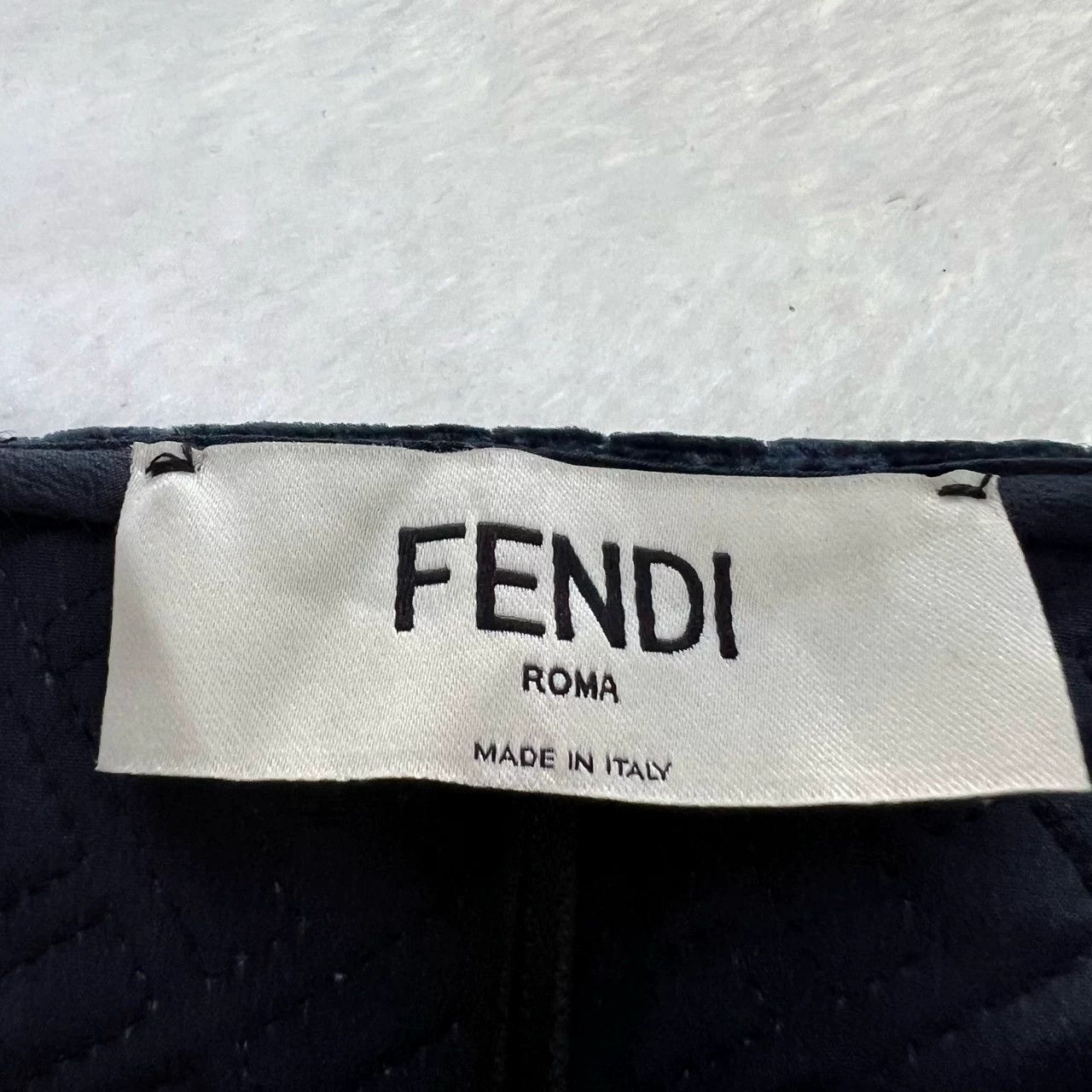 Fendi Fendi Blue Velvet Embossed Skirt Size 38" / US 16 / IT 52 - 3 Thumbnail