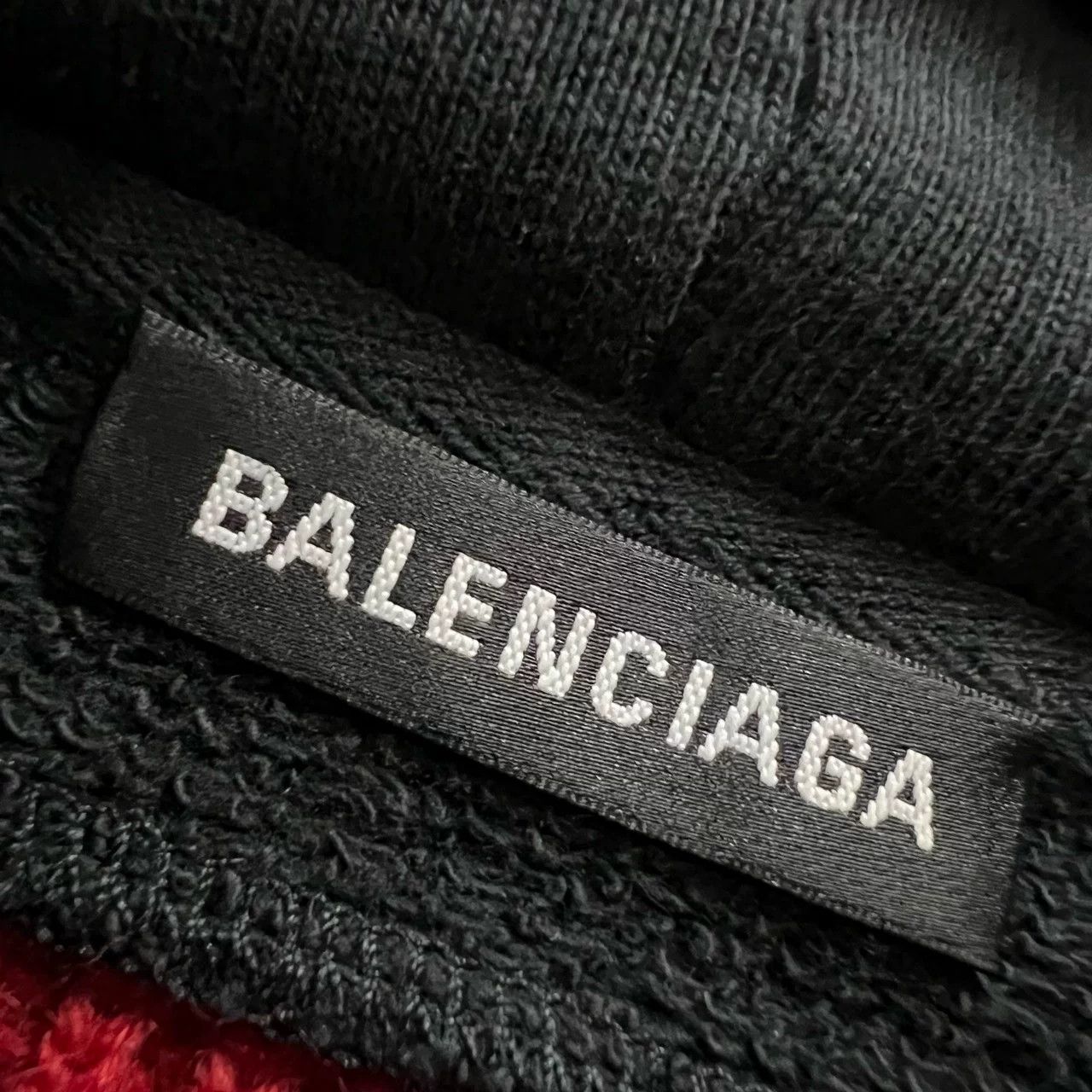 Balenciaga Balenciaga Red Knit Hoodie XS Size XS / US 0-2 / IT 36-38 - 5 Thumbnail