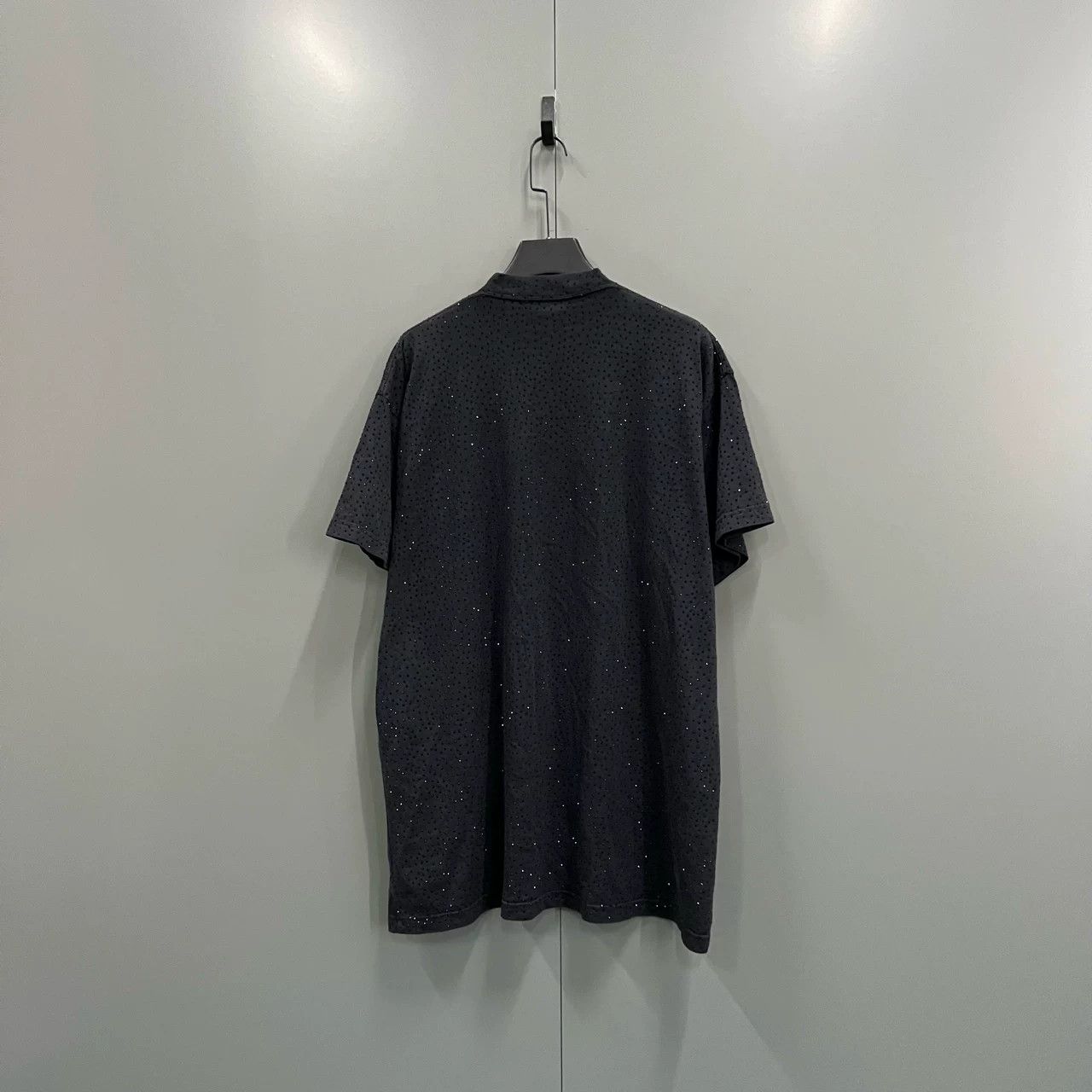 Balenciaga Balenciaga Black Rhinestone Crew Neck Tee Size S / US 4 / IT 40 - 4 Thumbnail