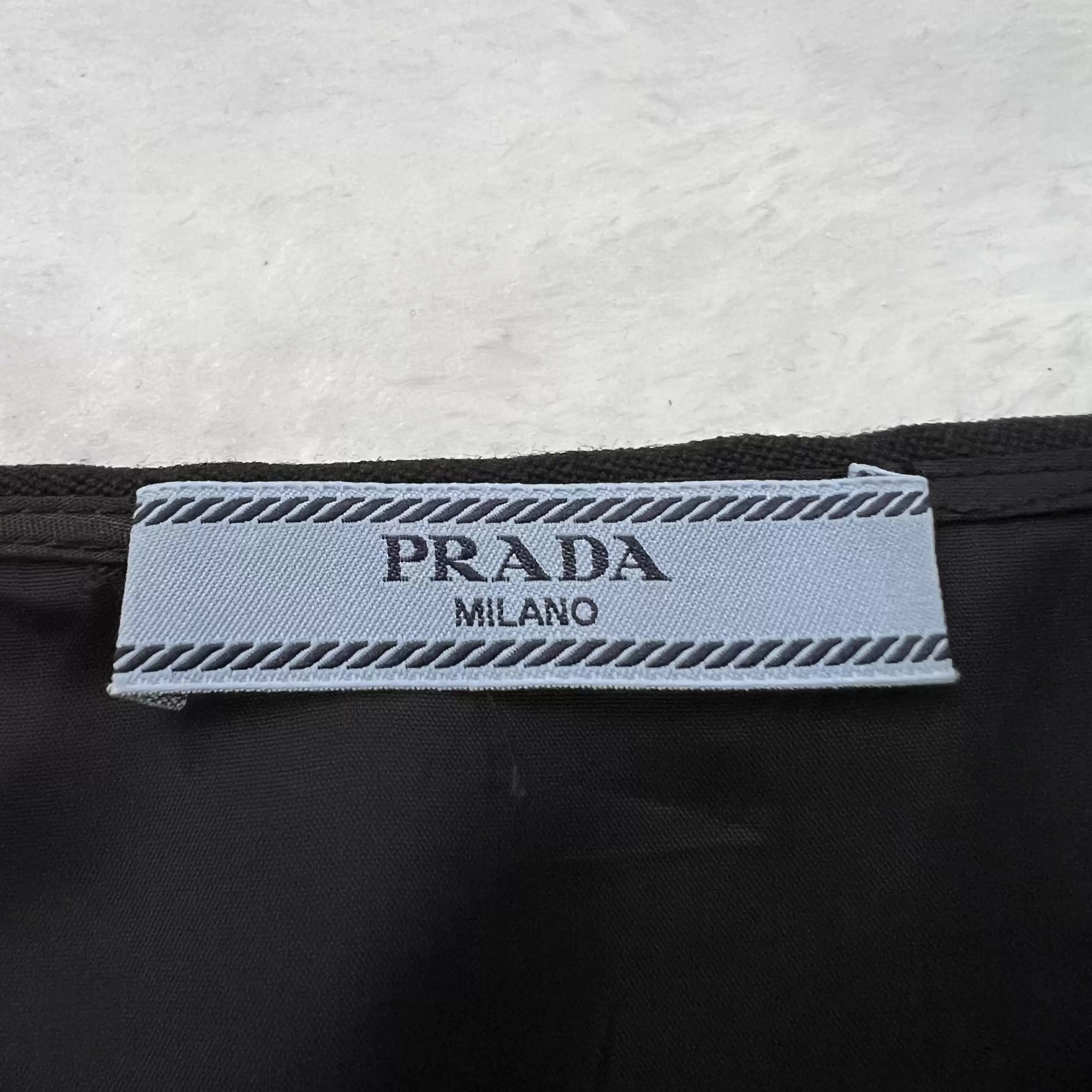 Prada PRADA Black A-line Skirt Size 36" / US 14 / IT 50 - 3 Thumbnail