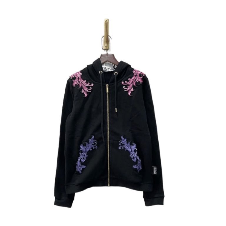 Versace VERSACE Floral Zip Hoodie Size XS / US 0-2 / IT 36-38 - 3 Thumbnail