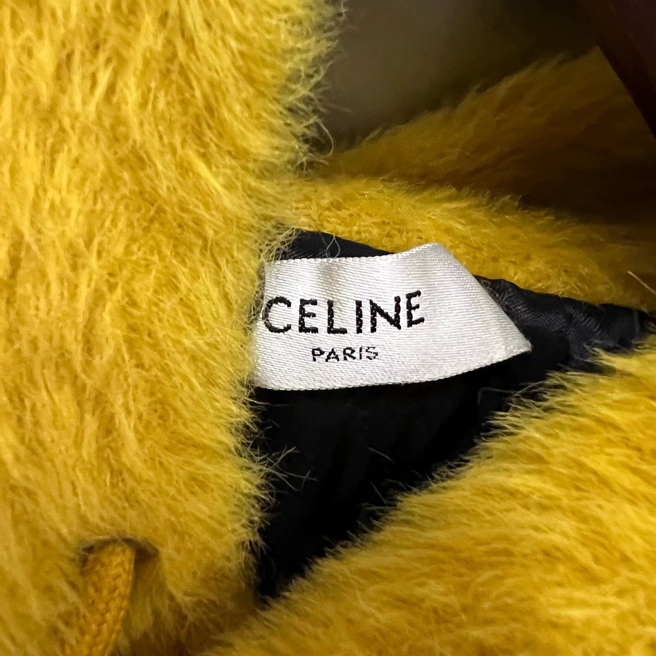Celine Celine Yellow Sequin Logo Hoodie Size XS / US 0-2 / IT 36-38 - 3 Thumbnail