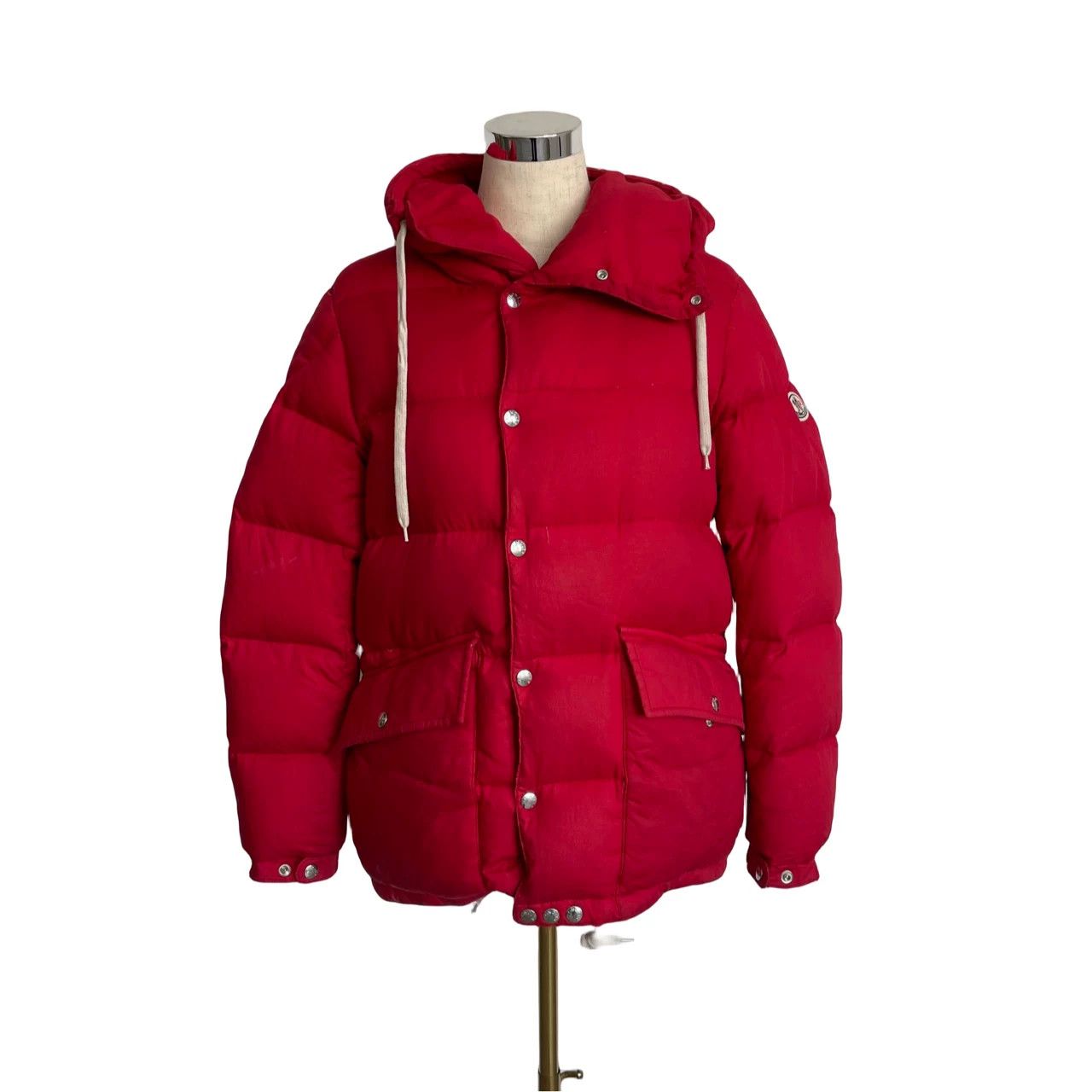 Moncler Moncler Red Down Jacket Size 1 Size S / US 4 / IT 40 - 4 Thumbnail
