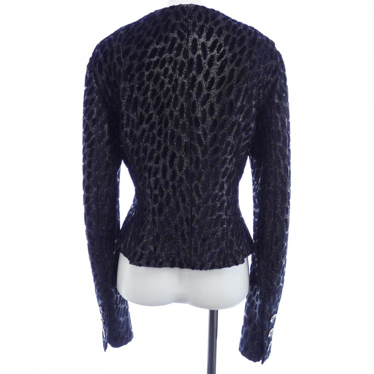 Chanel Chanel Chanel Collarless Jacket Textile Outerwear P75180V66865 DUTY FREE for USA Size ONE SIZE - 2 Thumbnail