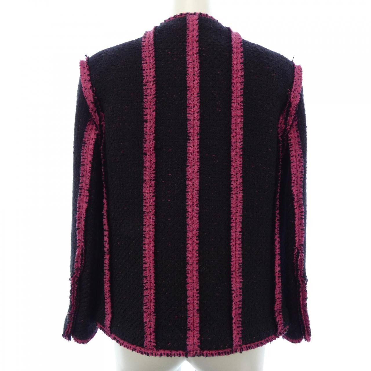 Chanel Chanel Chanel Collarless Jacket Textile Outerwear P73610V65121 DUTY FREE for USA Size ONE SIZE - 2 Thumbnail