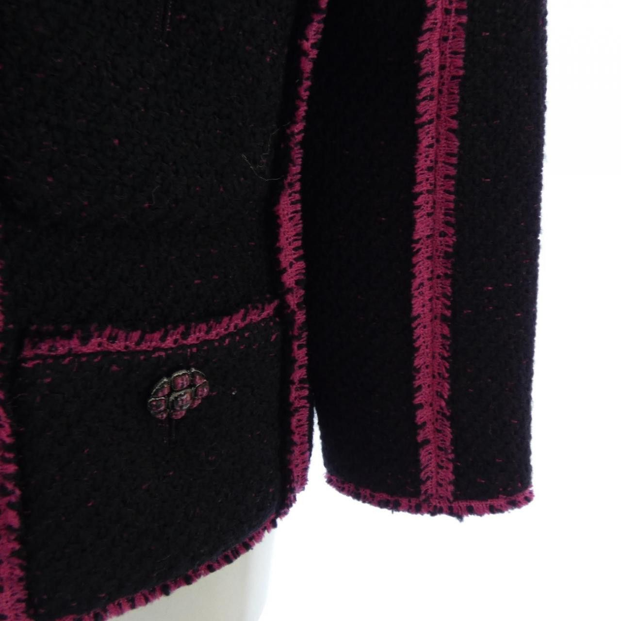 Chanel Chanel Chanel Collarless Jacket Textile Outerwear P73610V65121 DUTY FREE for USA Size ONE SIZE - 7 Thumbnail