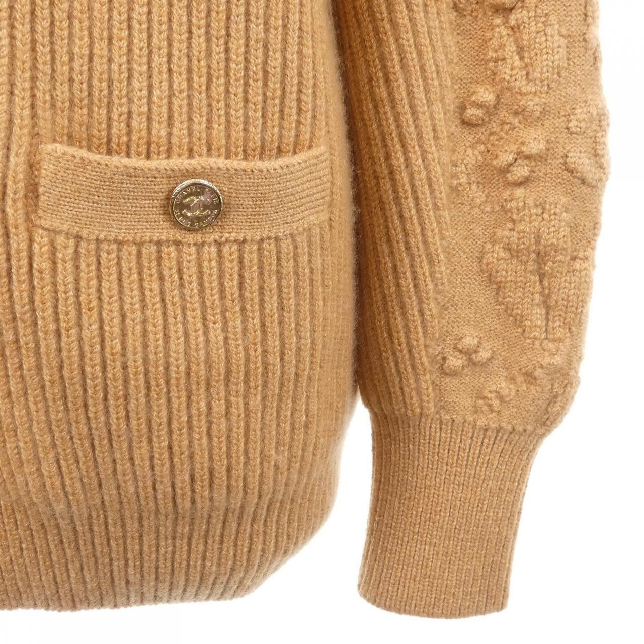 Chanel Chanel Chanel Cashmere Cardigan Textile Tops P70966K10202 DUTY FREE for USA Size ONE SIZE - 7 Thumbnail