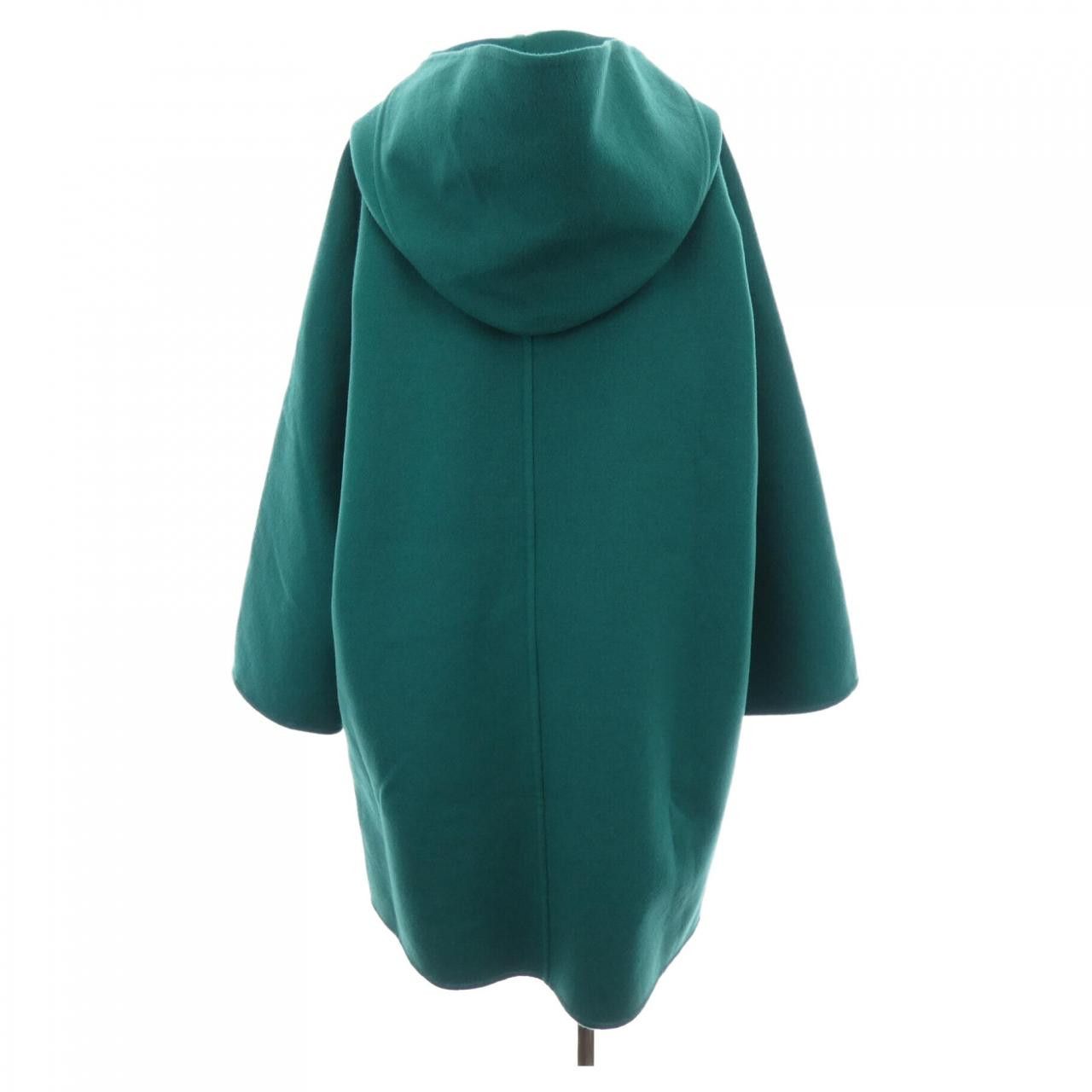Hermes Hermes Hermes 4H0124DB Cashmere Coat Textile Outerwear DUTY FREE for USA Size ONE SIZE - 2 Thumbnail