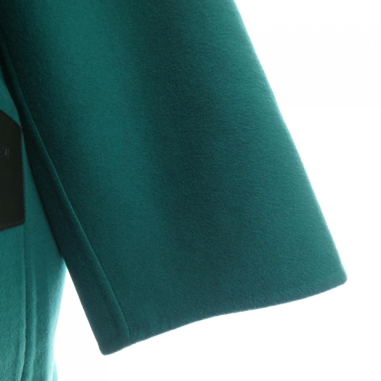 Hermes Hermes Hermes 4H0124DB Cashmere Coat Textile Outerwear DUTY FREE for USA Size ONE SIZE - 6 Thumbnail