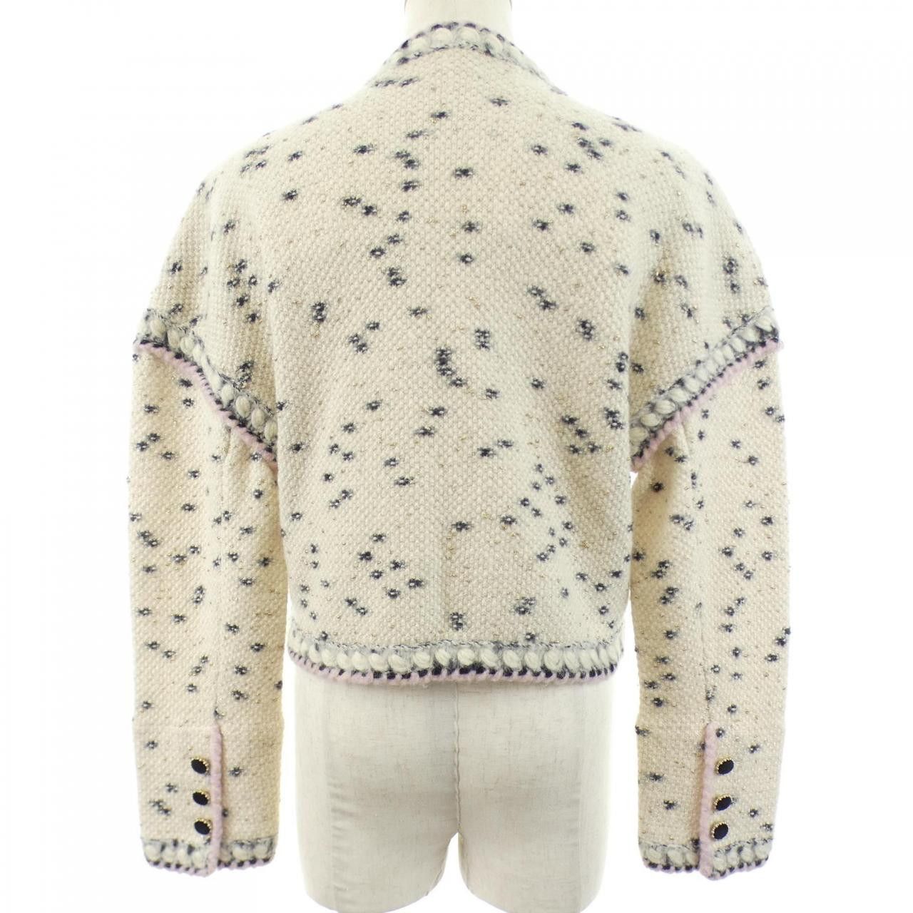 Chanel Chanel Chanel P71044K10188 Cashmere Blend Jacket Textile Outerwear P71044K10188 DUTY FREE for USA Size ONE SIZE - 2 Thumbnail