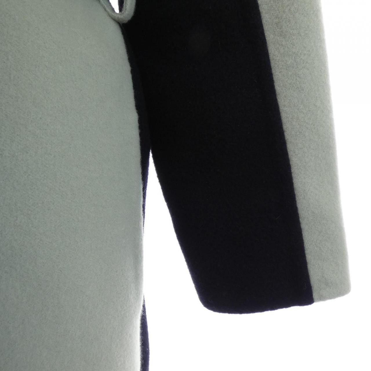 Hermes Hermes Hermes 57-7100 Cashmere Coat Textile Outerwear DUTY FREE for USA Size ONE SIZE - 6 Thumbnail