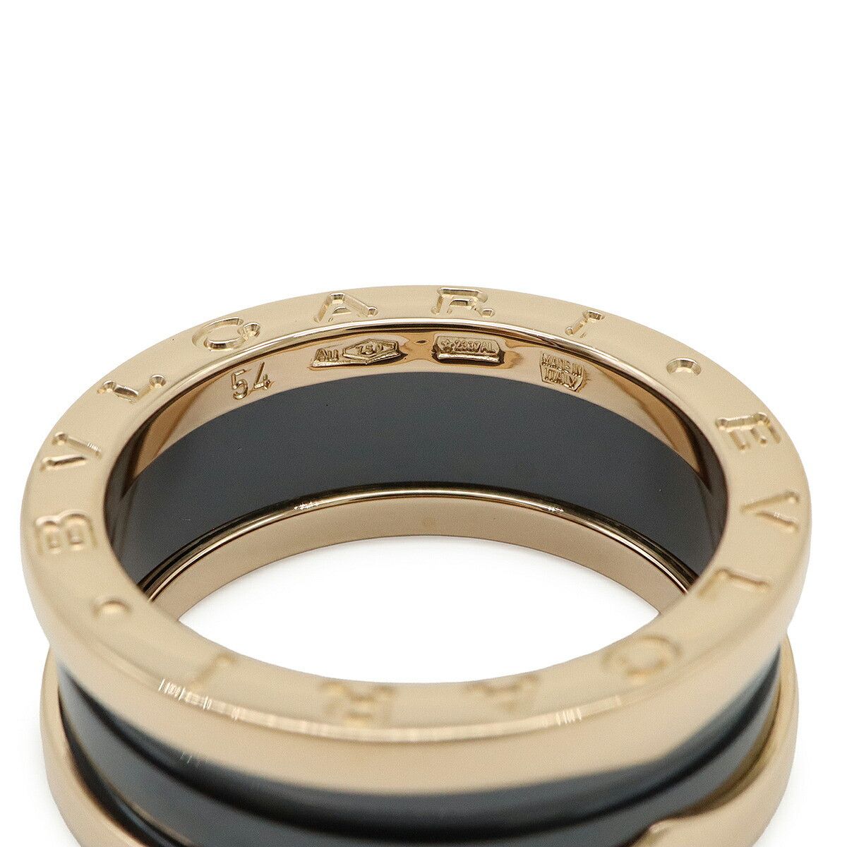 Bvlgari Bvlgari Bvlgari B-zero1 Au750 Ceramic Ring Size 14 Precious Metal Ring 347039 DUTY FREE for USA Size ONE SIZE - 4 Thumbnail