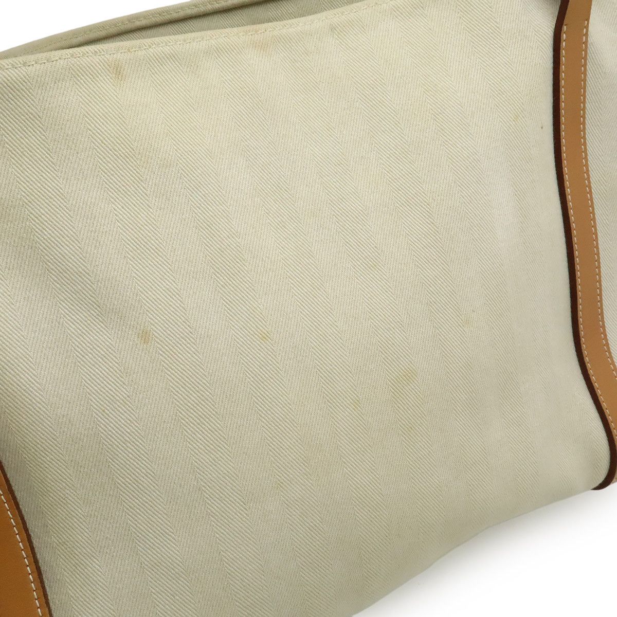 Hermes Hermes Hermes Cabalicol Toile Chevron Leather 2way bag Textile Tote Bag Stamp P (2012) DUTY FREE for USA Size ONE SIZE - 8 Thumbnail