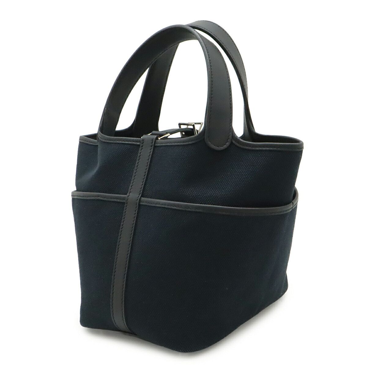 Hermes Hermes Hermes Picotin Lock PM Toile Goeland Veau Swift Handbag Leather Tote Bag Stamp B (2023) DUTY FREE for USA Size ONE SIZE - 2 Thumbnail