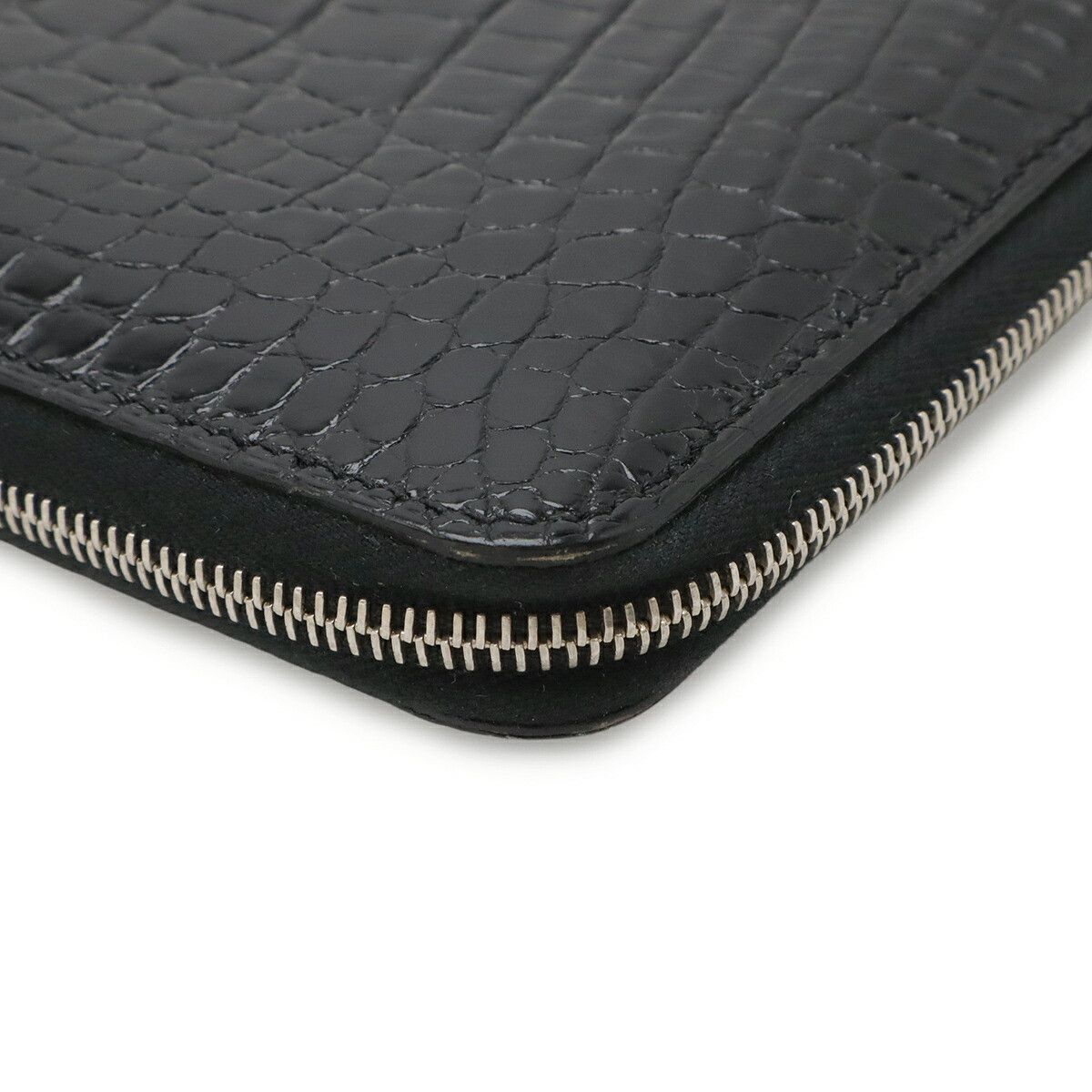 Hermes Hermes Hermes Azap Combine Alligator Long Wallet Leather Long Wallet Stamp N (2010) DUTY FREE for USA Size ONE SIZE - 3 Thumbnail