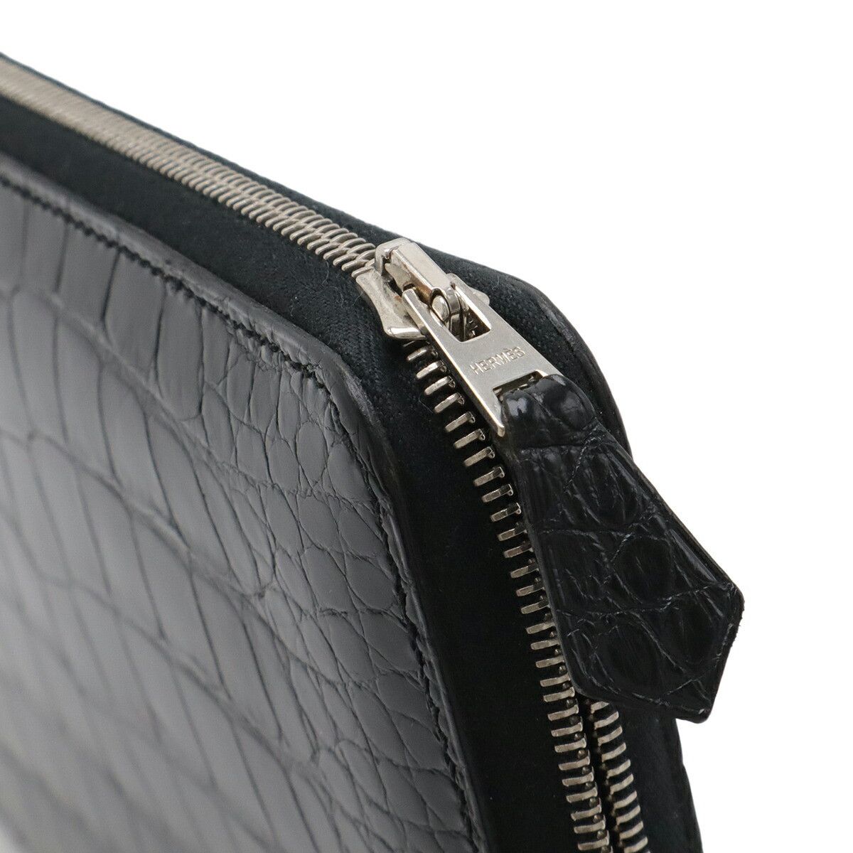 Hermes Hermes Hermes Azap Combine Alligator Long Wallet Leather Long Wallet Stamp N (2010) DUTY FREE for USA Size ONE SIZE - 5 Thumbnail