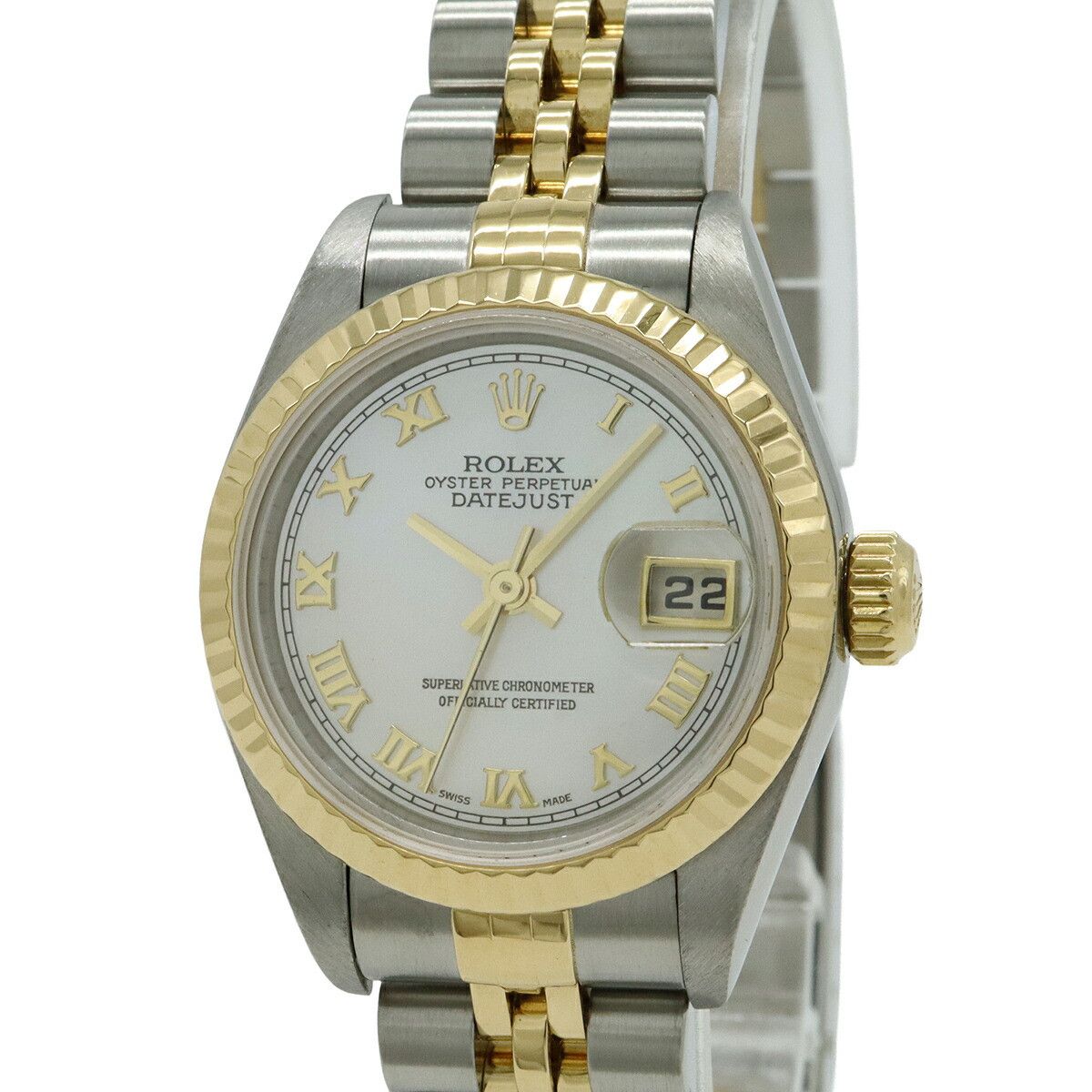 Rolex Rolex Rolex Datejust Stainless Steel Au750 Precious Metal Automatic 79173NR DUTY FREE for USA Size ONE SIZE - 4 Thumbnail