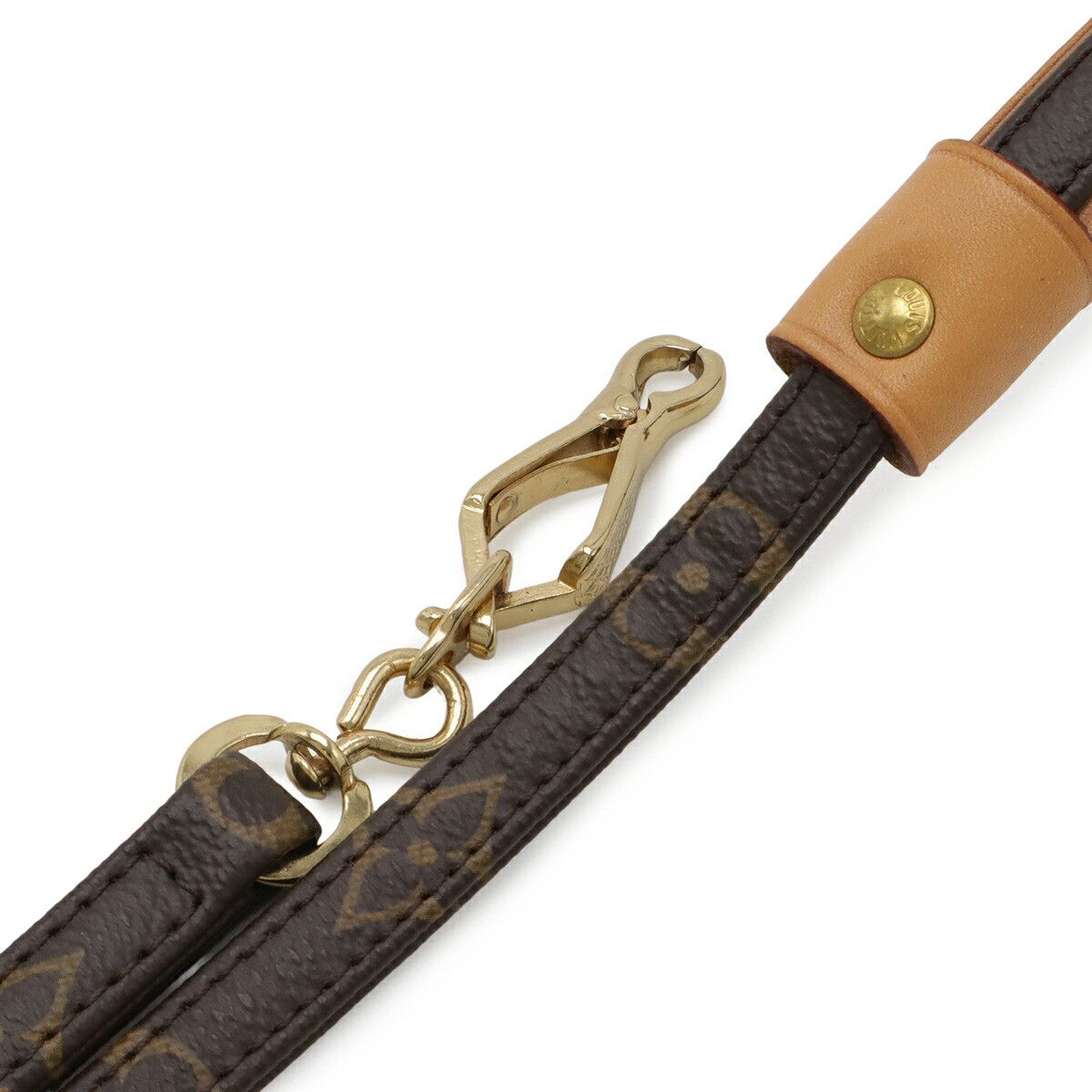 Louis Vuitton Louis Vuitton Louis Vuitton Monogram leash Textile Pet Collar M58056 DUTY FREE for USA Size ONE SIZE - 3 Thumbnail