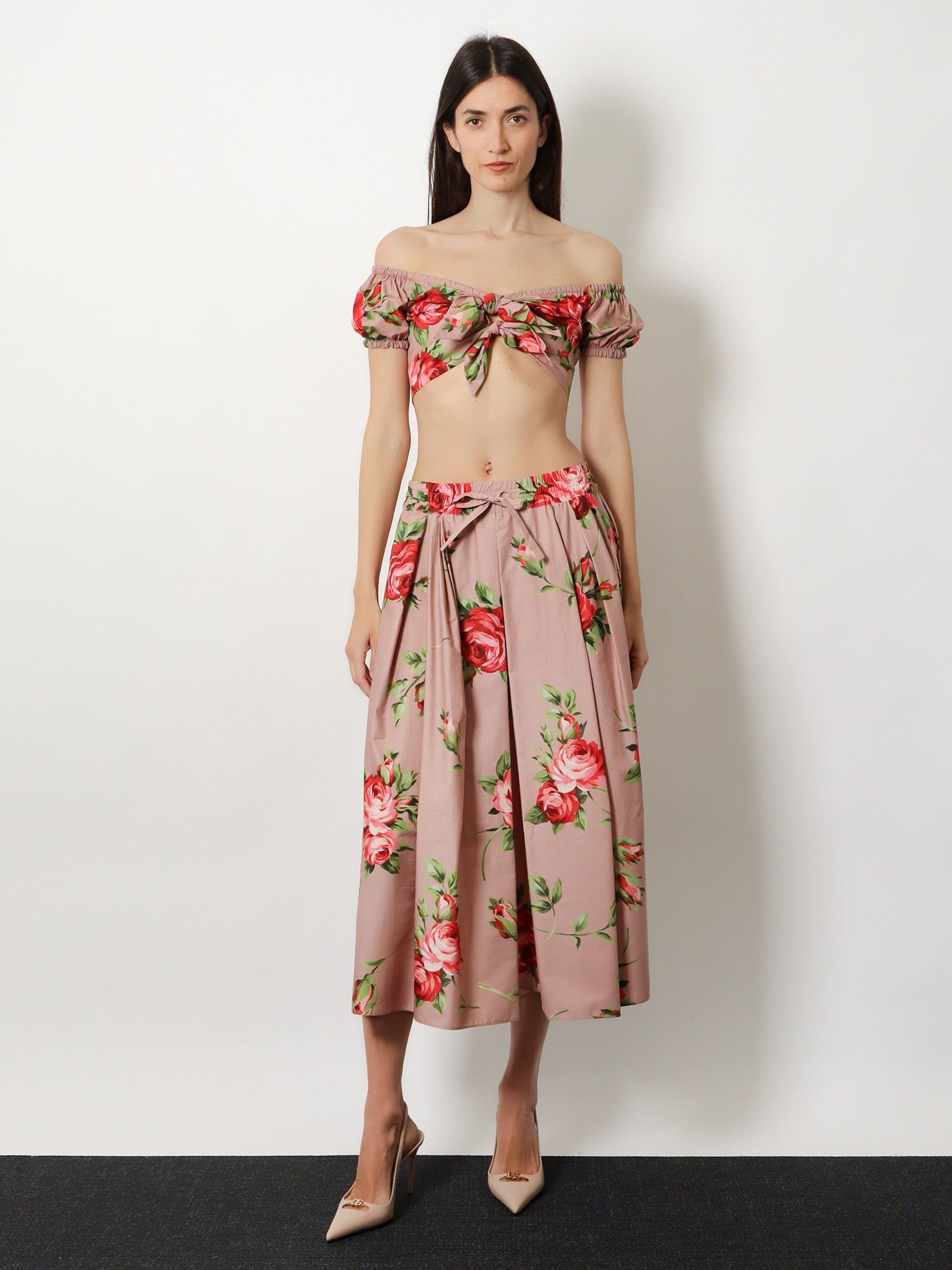 Dolce & Gabbana Cotton Skirt With Iconic Print Size 27" / US 4 / IT 40 - 4 Thumbnail