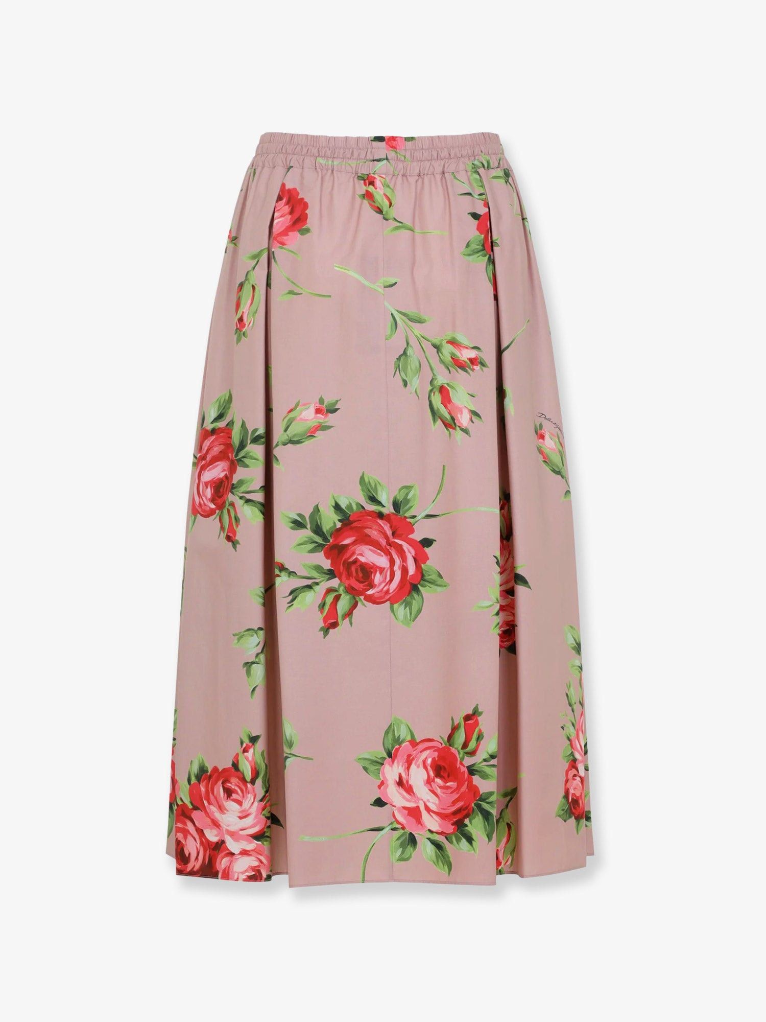 Dolce & Gabbana Cotton Skirt With Iconic Print Size 28" / US 6 / IT 42 - 3 Thumbnail