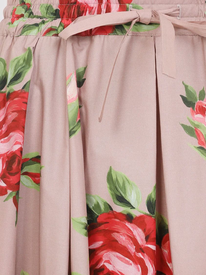 Dolce & Gabbana Cotton Skirt With Iconic Print Size 28" / US 6 / IT 42 - 2 Thumbnail
