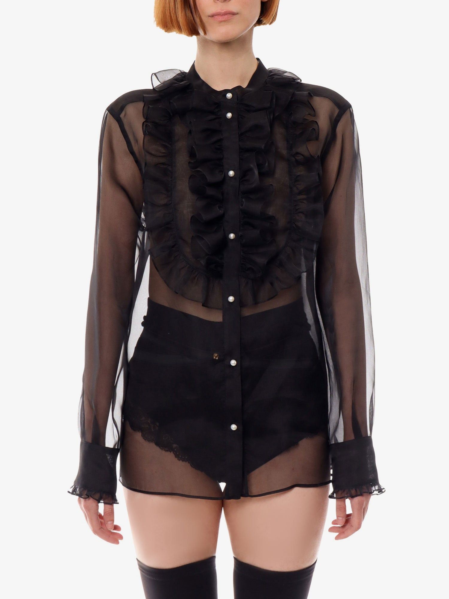 Dolce & Gabbana Organza Shirt Size M / US 6-8 / IT 42-44 - 3 Thumbnail
