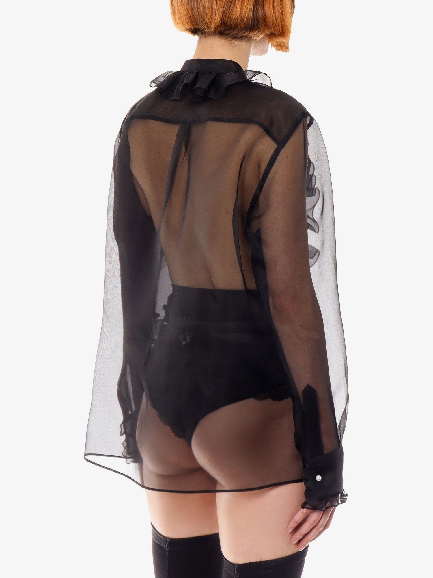 Dolce & Gabbana Organza Shirt Size M / US 6-8 / IT 42-44 - 4 Thumbnail