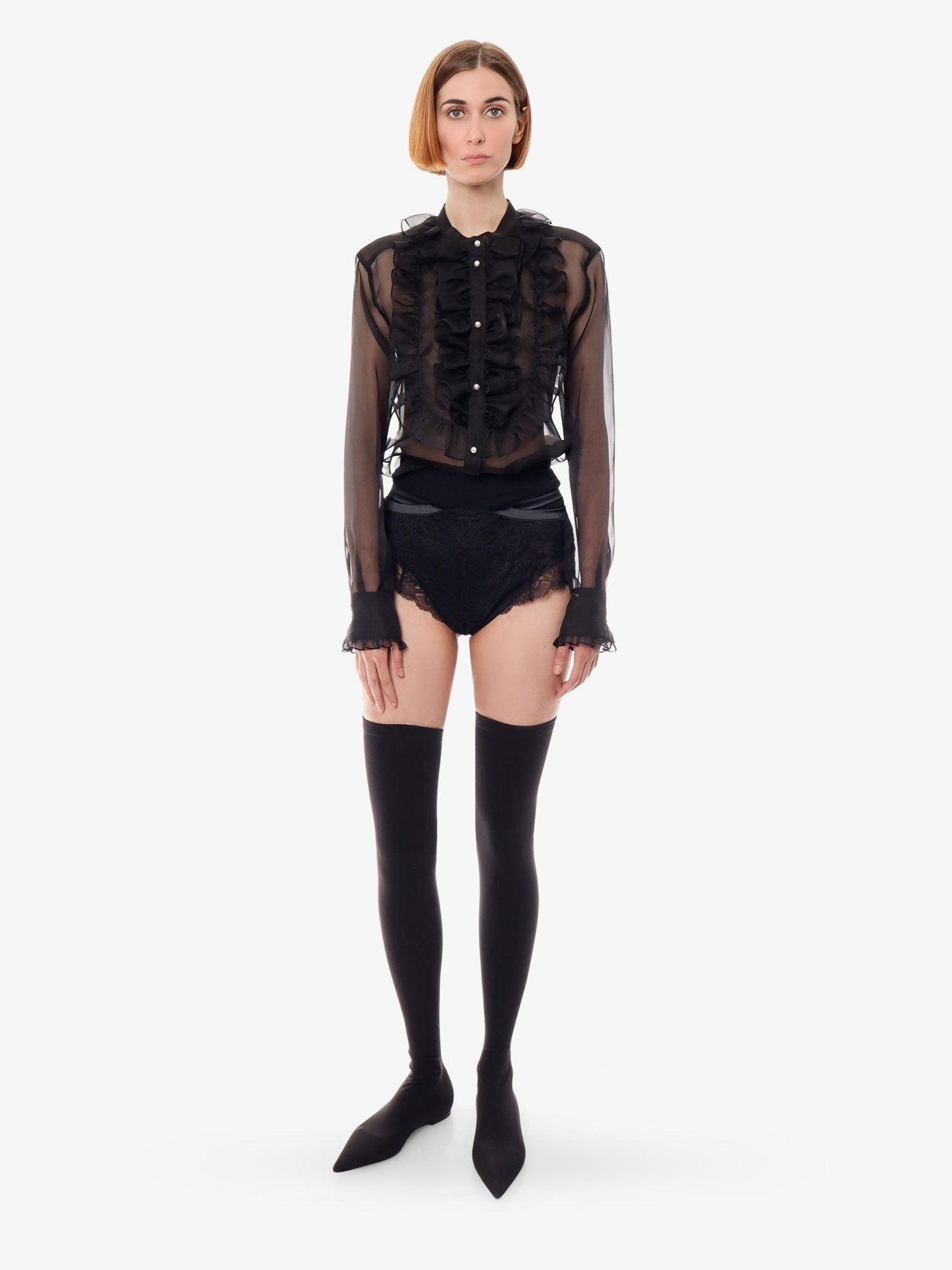 Dolce & Gabbana Organza Shirt Size M / US 6-8 / IT 42-44 - 2 Thumbnail