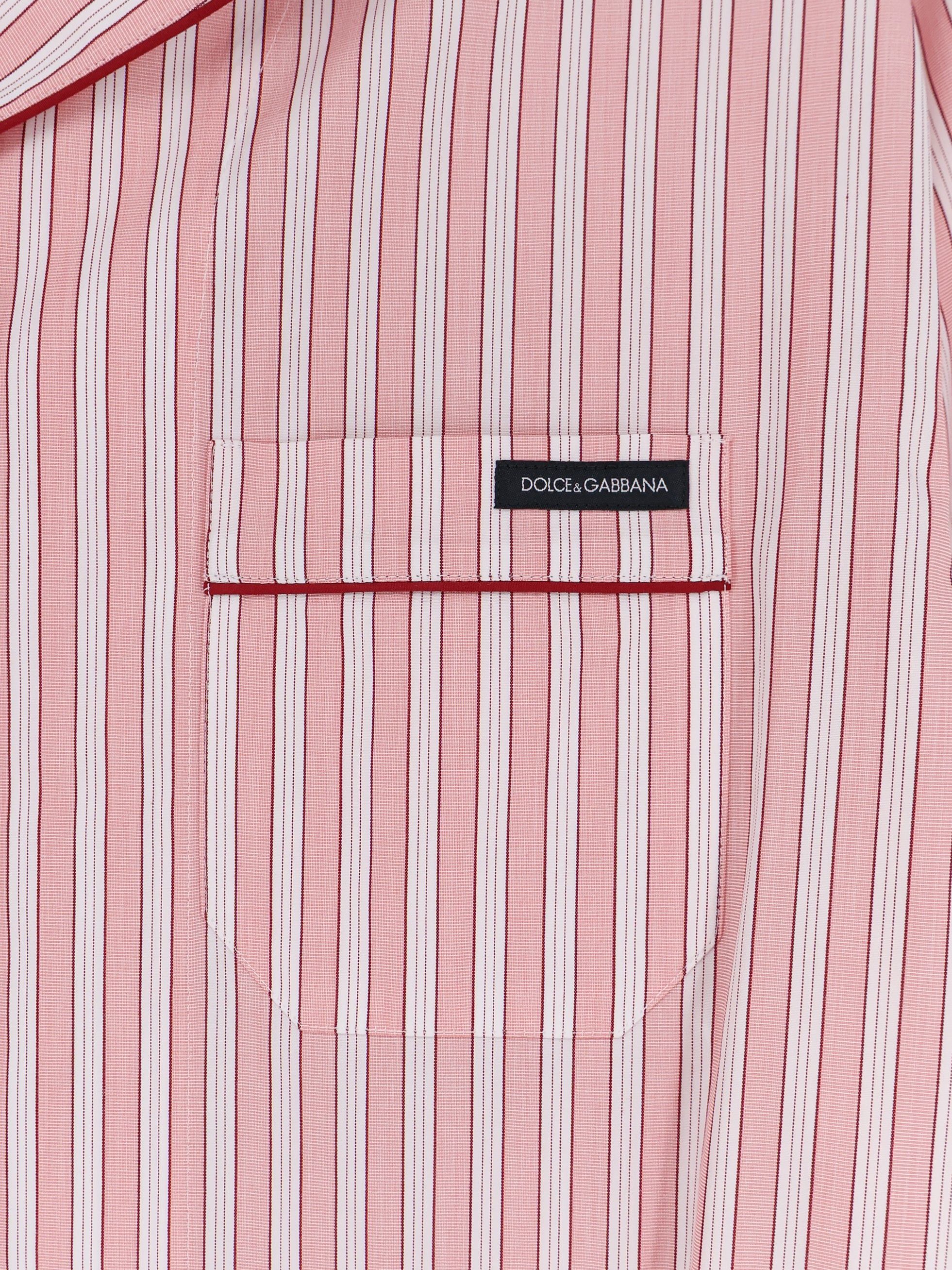Dolce & Gabbana Striped Cotton Pajama Shirt Size XS / US 0-2 / IT 36-38 - 3 Thumbnail