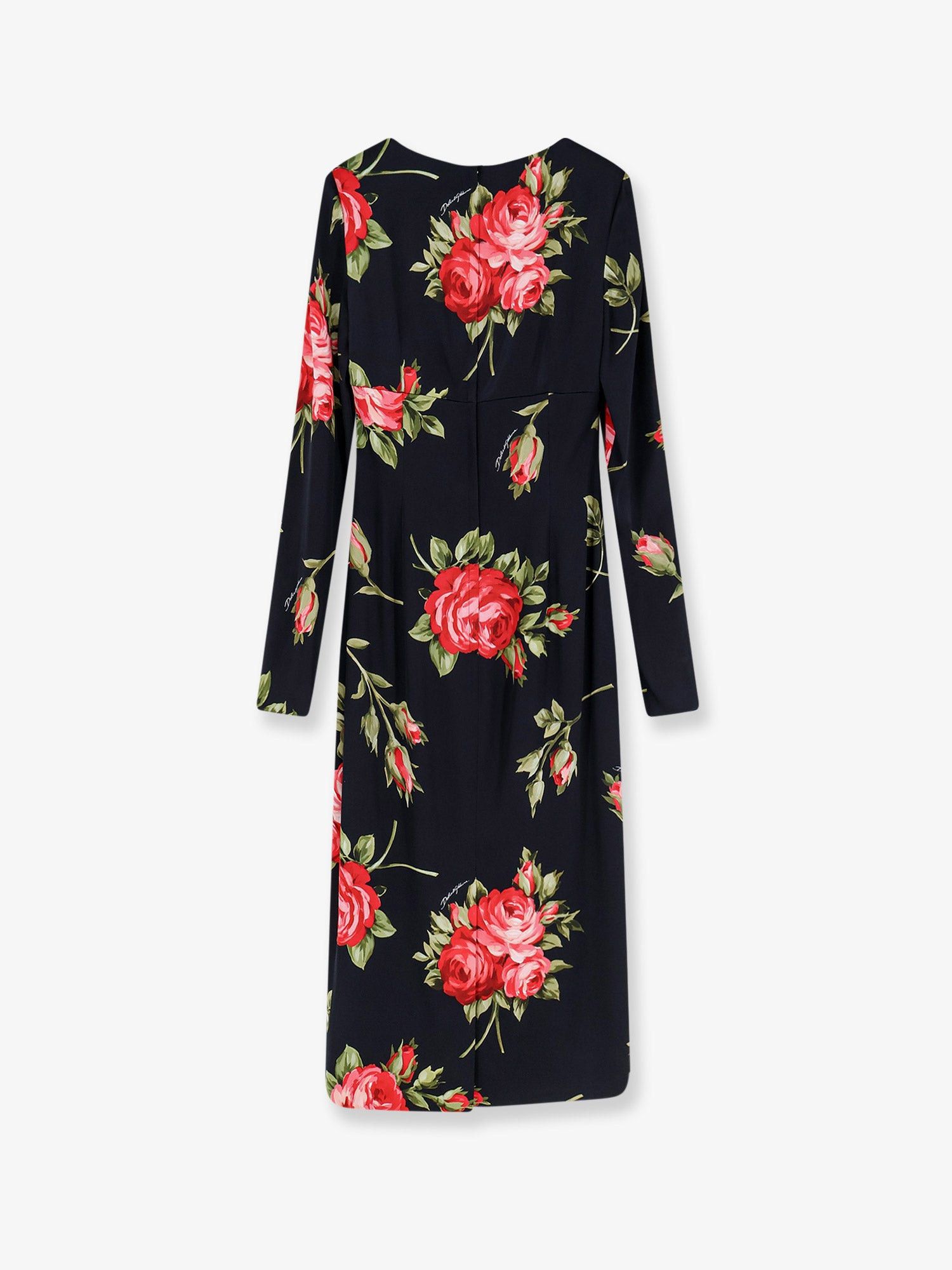 Dolce & Gabbana Viscose Dress With Iconic Print Size L / US 10 / IT 46 - 2 Thumbnail
