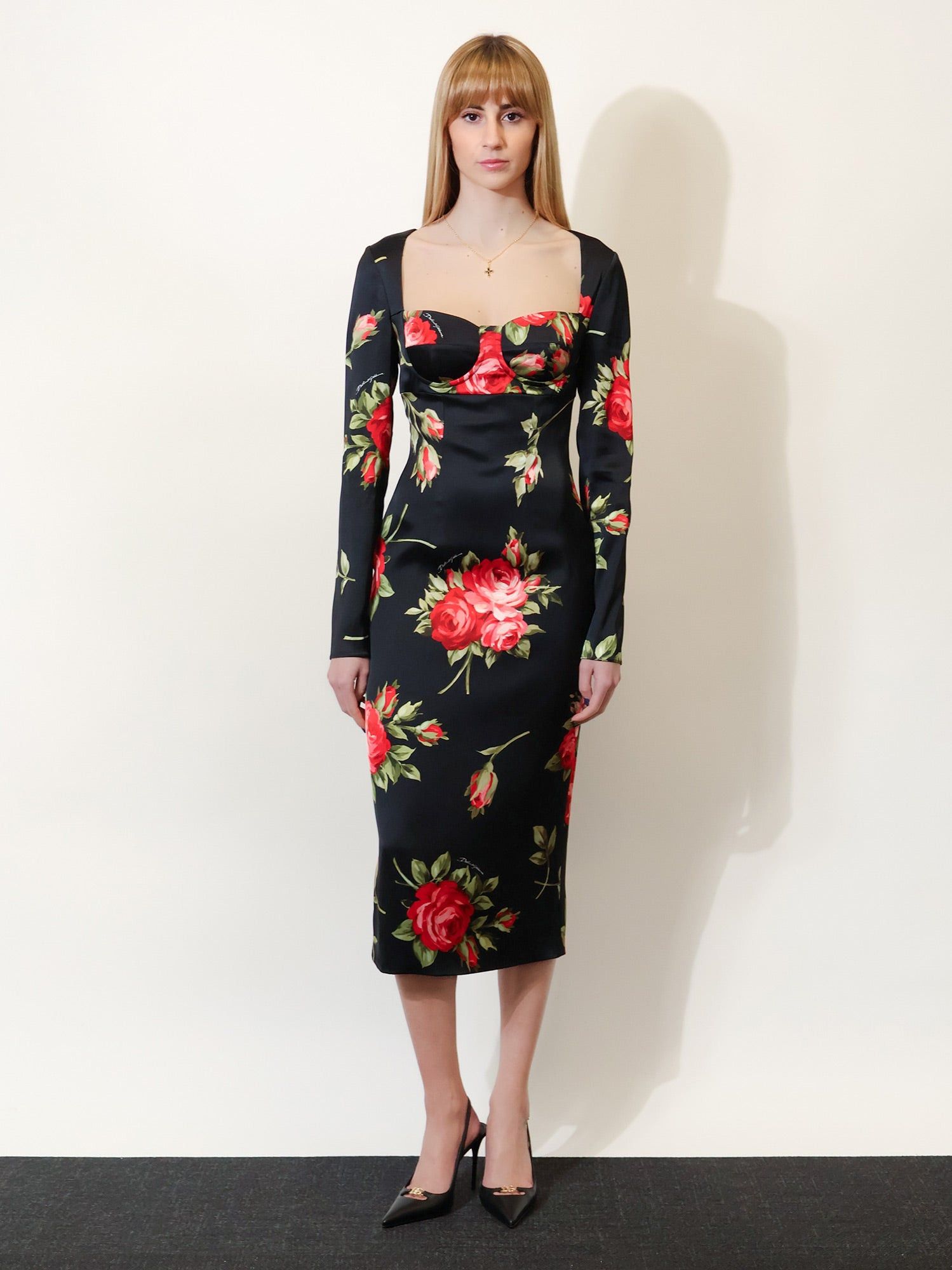 Dolce & Gabbana Viscose Dress With Iconic Print Size L / US 10 / IT 46 - 4 Thumbnail
