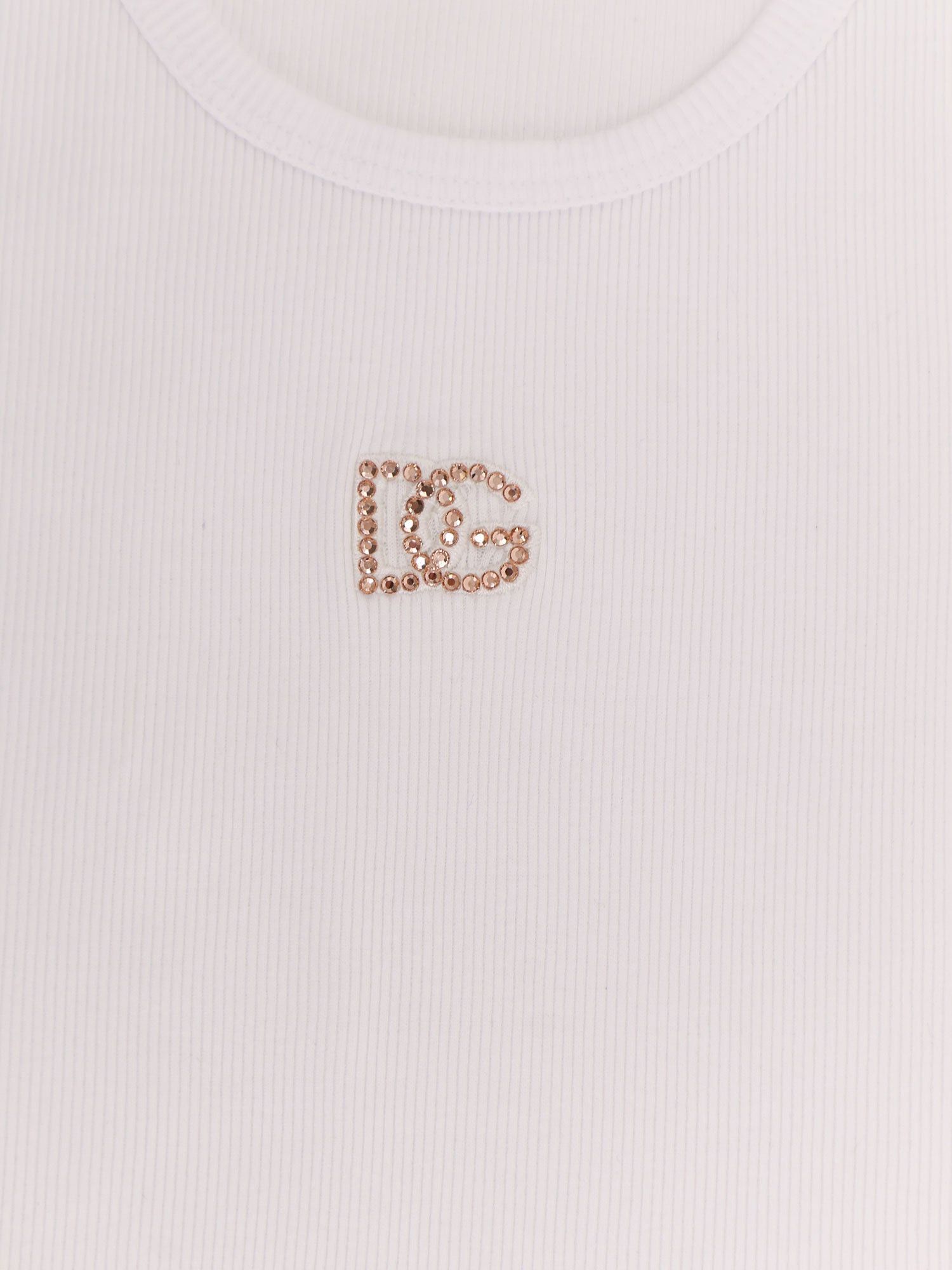 Dolce & Gabbana Ribbed Cotton Top Size XS / US 0-2 / IT 36-38 - 3 Thumbnail