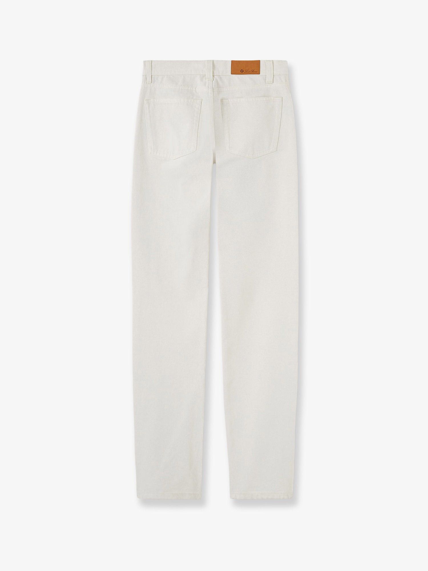 Loro Piana Sade White Denim Trousers Size 28" / US 6 / IT 42 - 2 Thumbnail