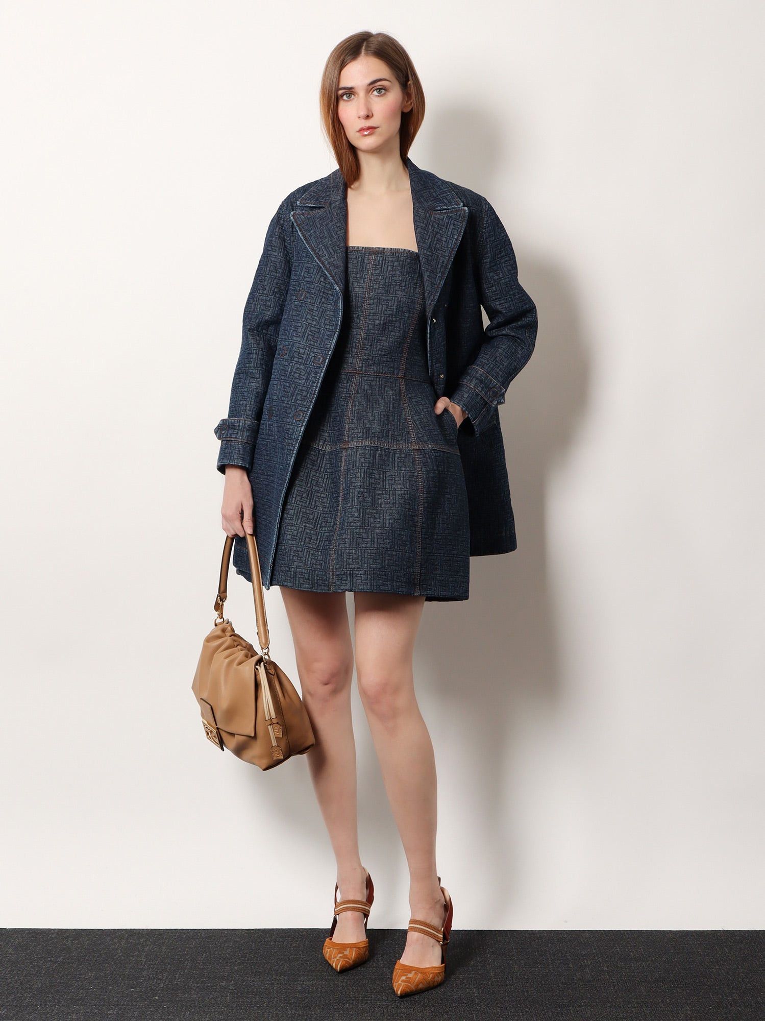 Fendi Ff Padded Denim Caban Size M / US 6-8 / IT 42-44 - 4 Thumbnail