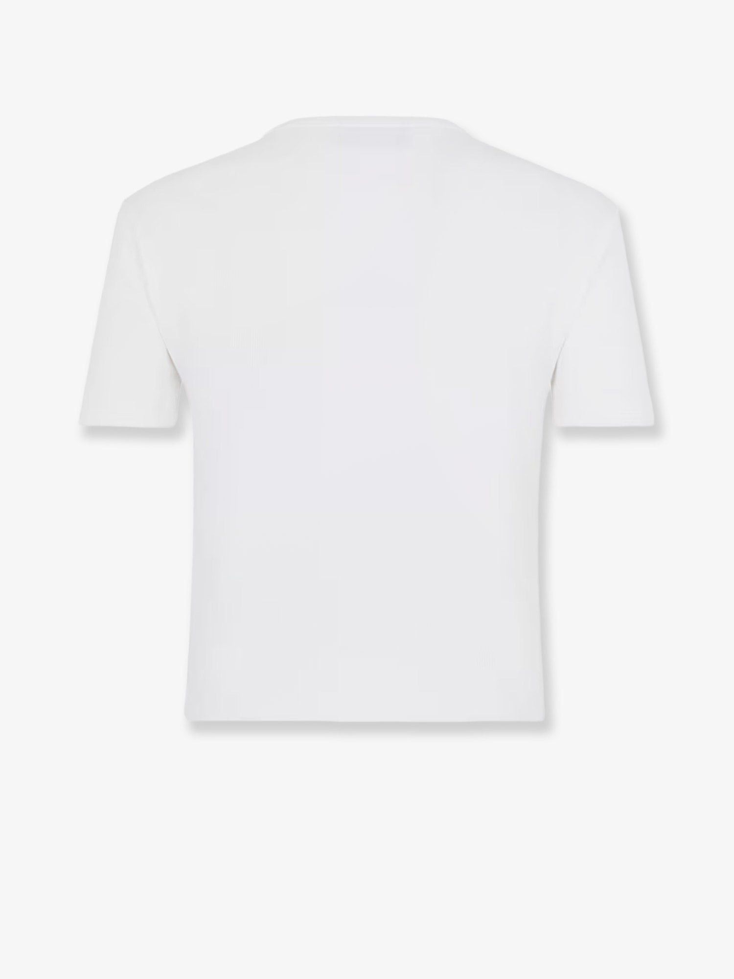 Fendi Ribbed Cotton T-Shirt Size S / US 4 / IT 40 - 2 Thumbnail