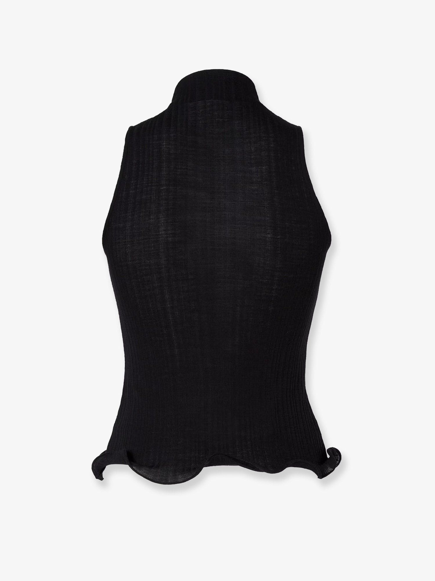 Fendi Ribbed Virgin Wool Top Size M / US 6-8 / IT 42-44 - 2 Thumbnail