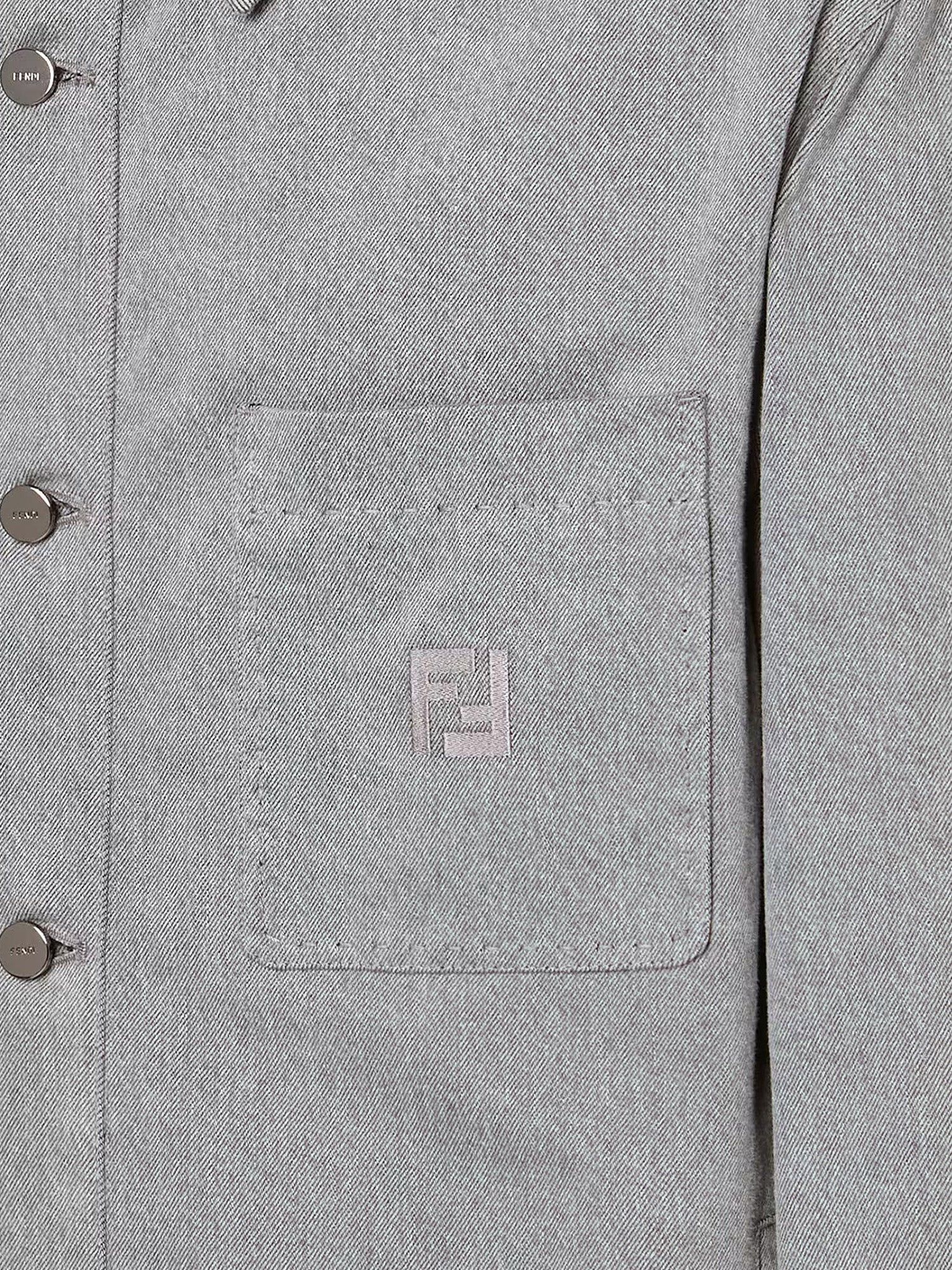 Fendi Jacket Denim Stone Bleached Size US M / EU 48-50 / 2 - 3 Thumbnail