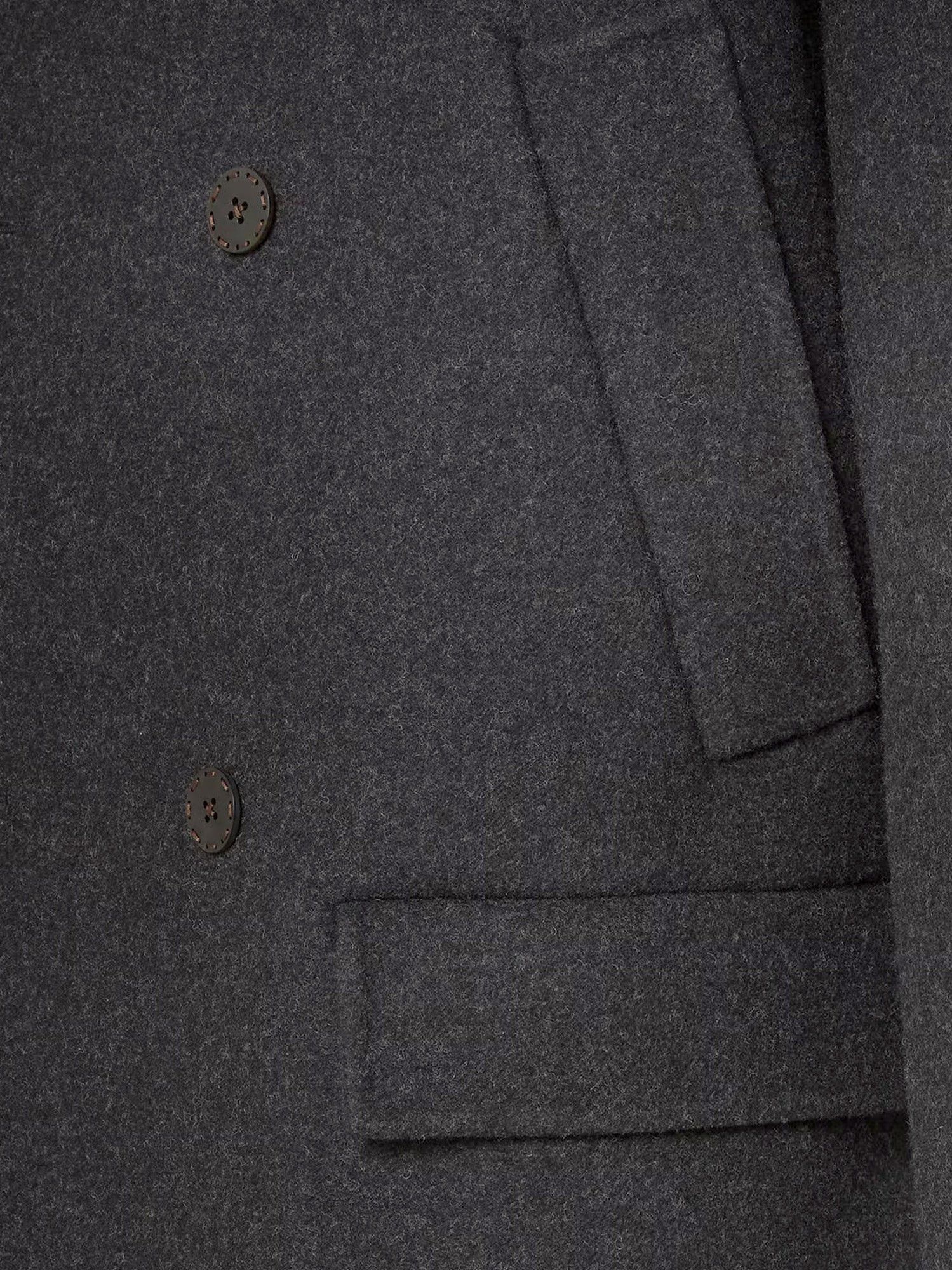Fendi Double-Breasted Wool Felt Peacoat Size US M / EU 48-50 / 2 - 3 Thumbnail