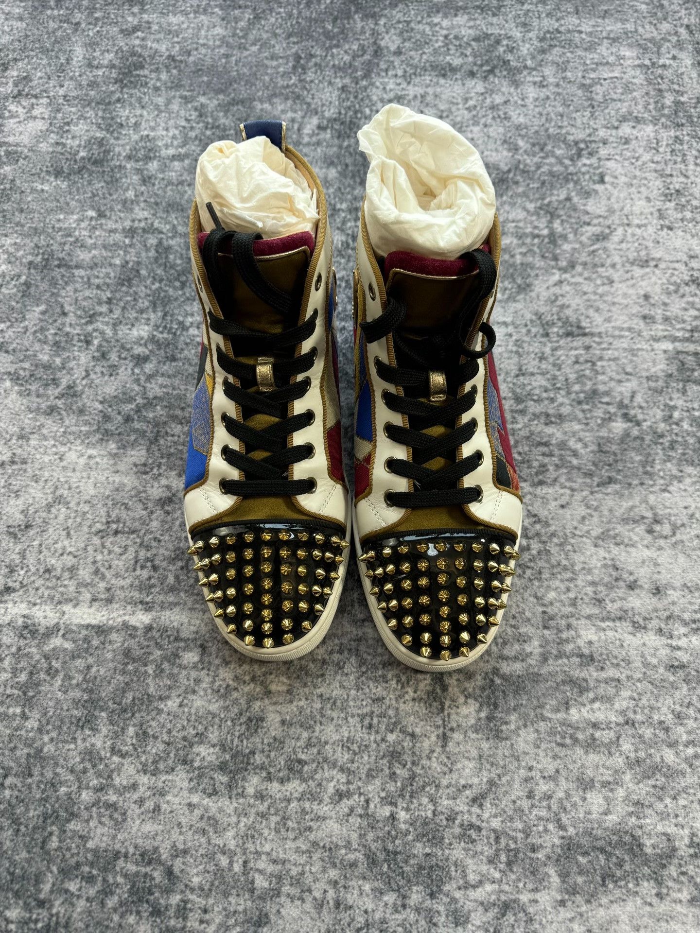 Christian Louboutin Christian Louboutin Colorful High-Top Sneakers Size US 11 / IT 41 - 2 Thumbnail