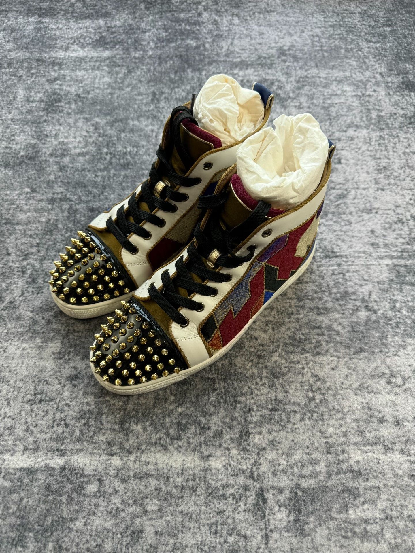 Christian Louboutin Christian Louboutin Colorful High-Top Sneakers Size US 11 / IT 41 - 3 Thumbnail