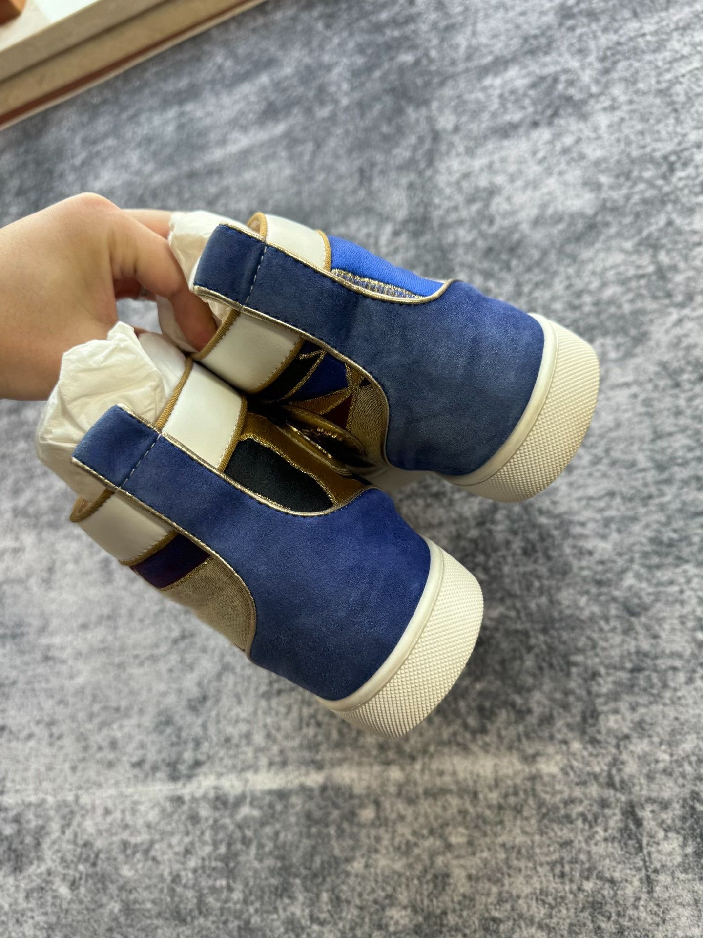 Christian Louboutin Christian Louboutin Colorful High-Top Sneakers Size US 11 / IT 41 - 5 Thumbnail
